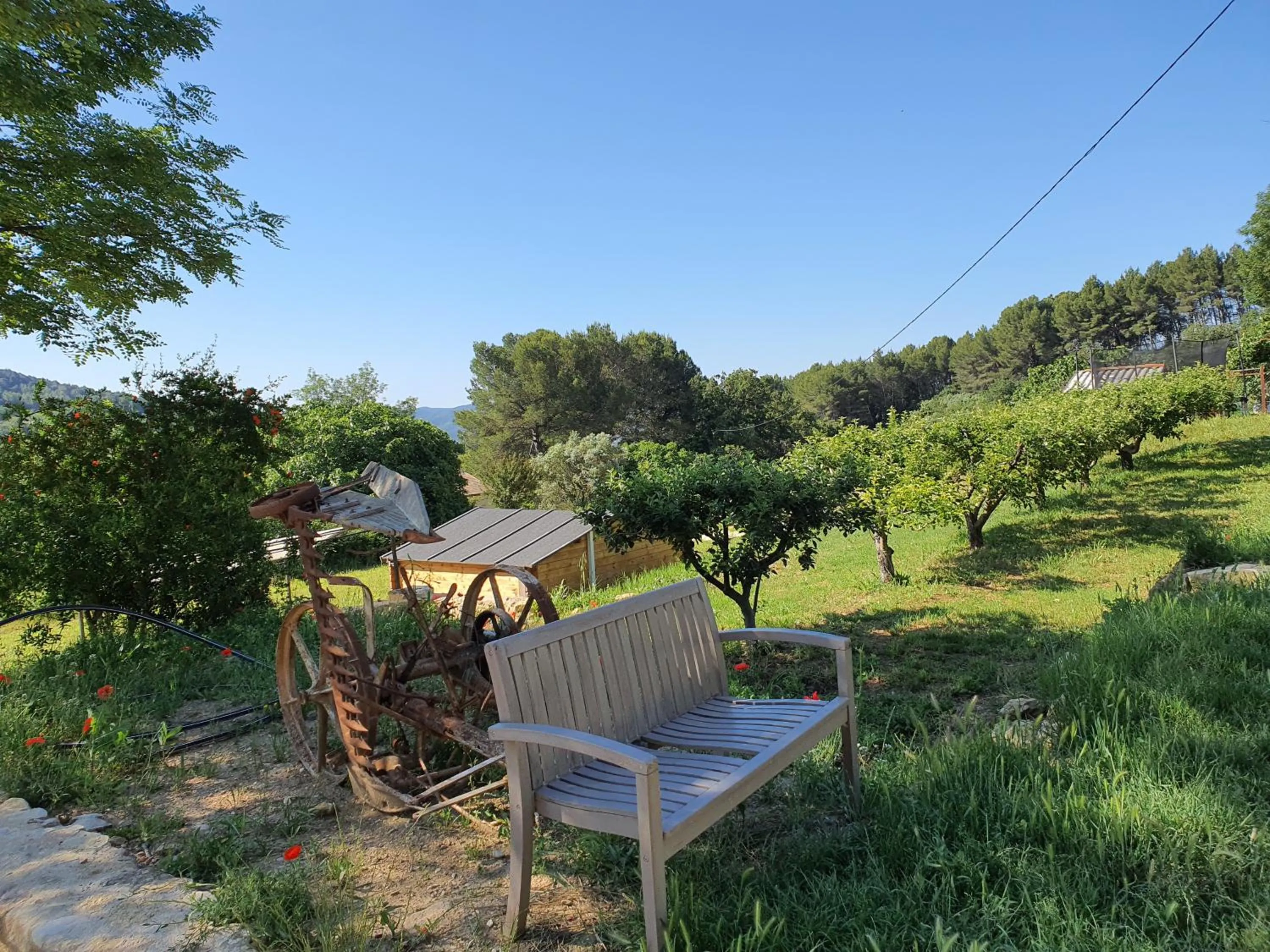 Locations insolites "vie en plein air" cabane et tipi Bastide Bellugue maison d'hôtes reseau Bienvenue à la ferme à 3 mn de lourmarin