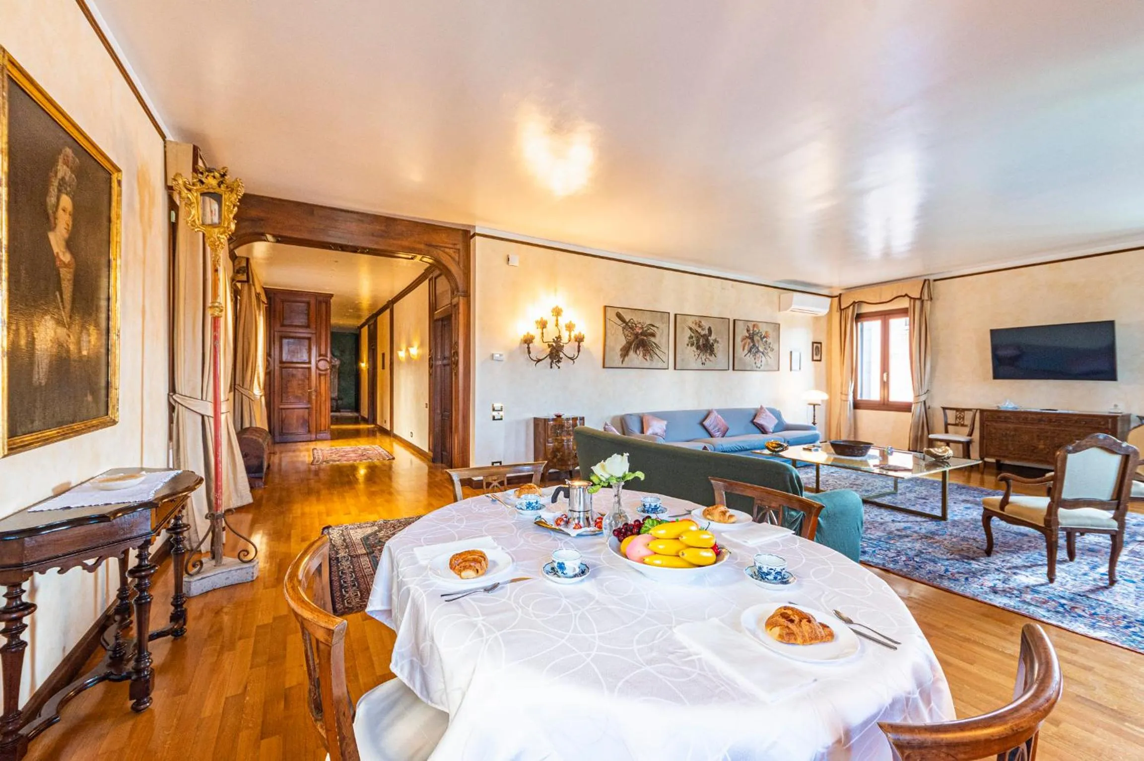 Living room in Ca' Pellegrini Luxury Grand Canal