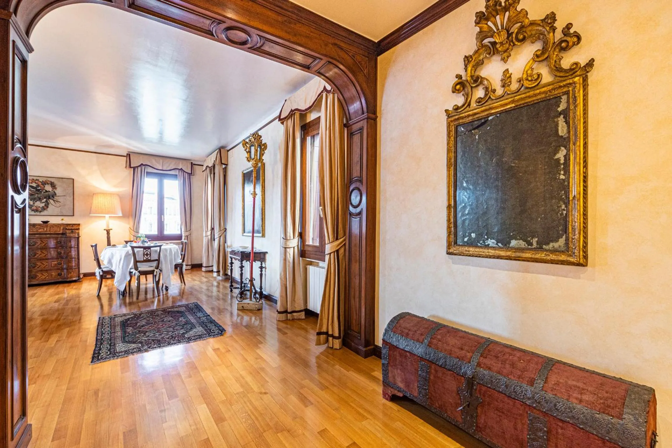 Living room in Ca' Pellegrini Luxury Grand Canal