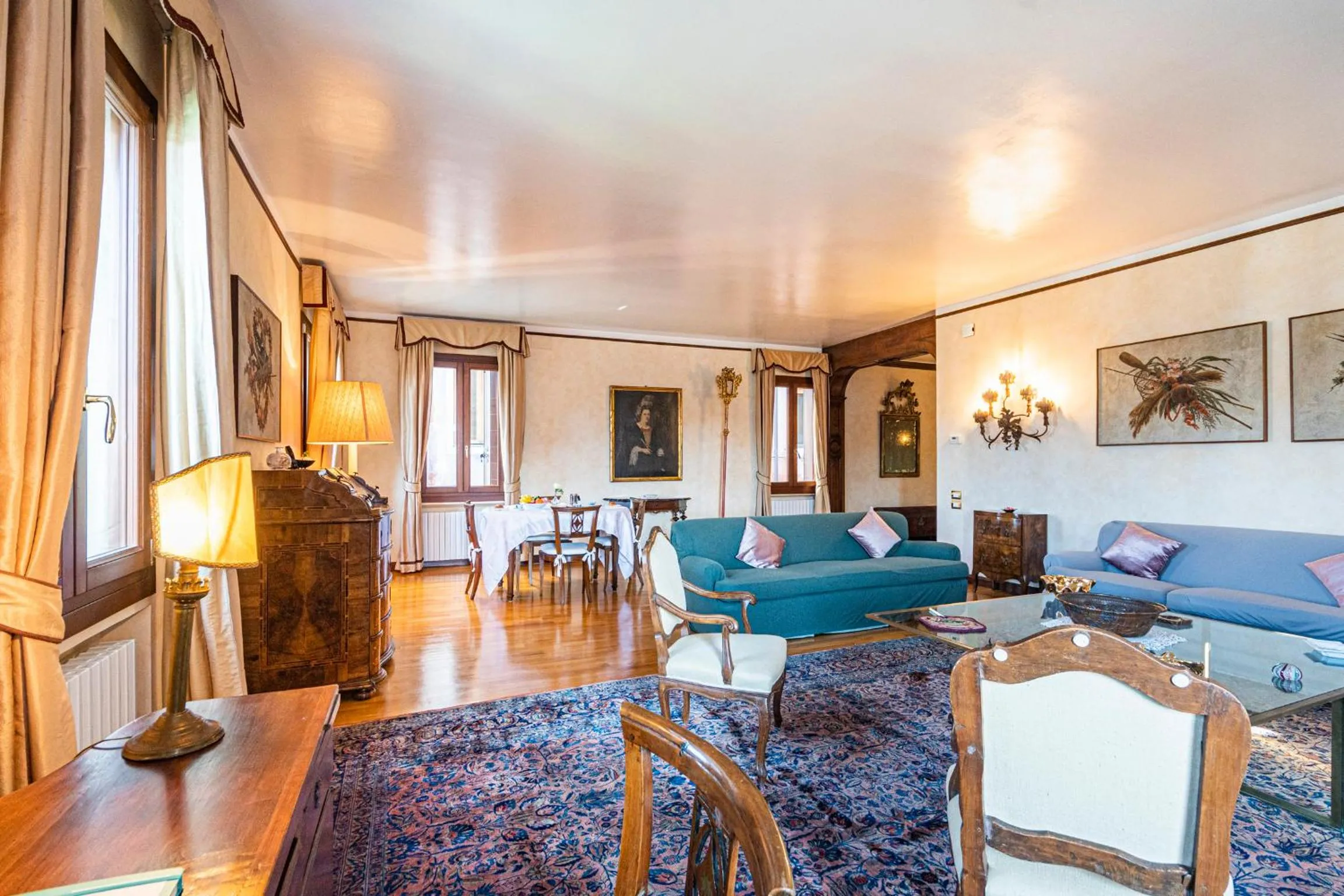 Living room in Ca' Pellegrini Luxury Grand Canal
