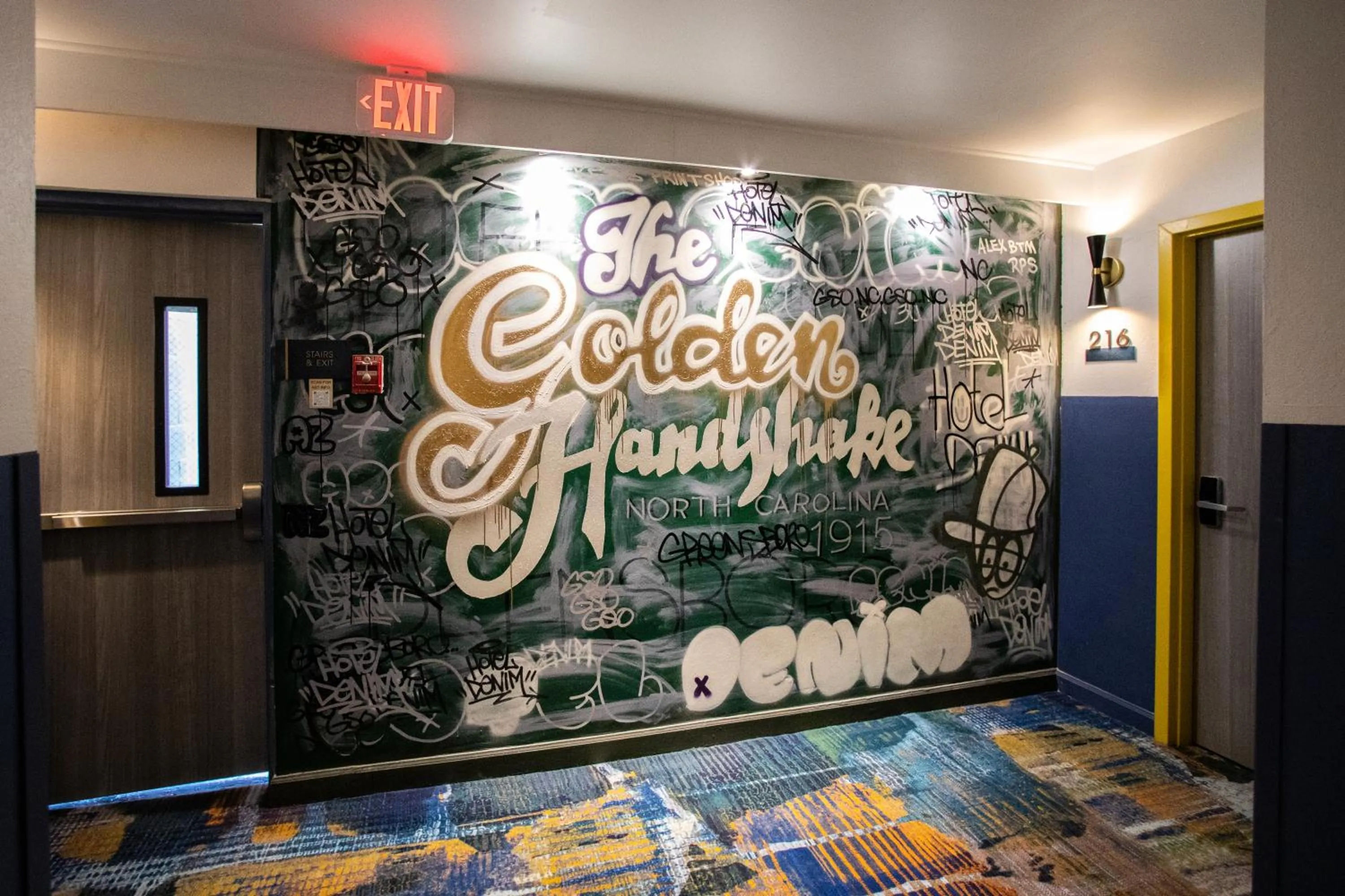 Decorative detail in Hotel Denim