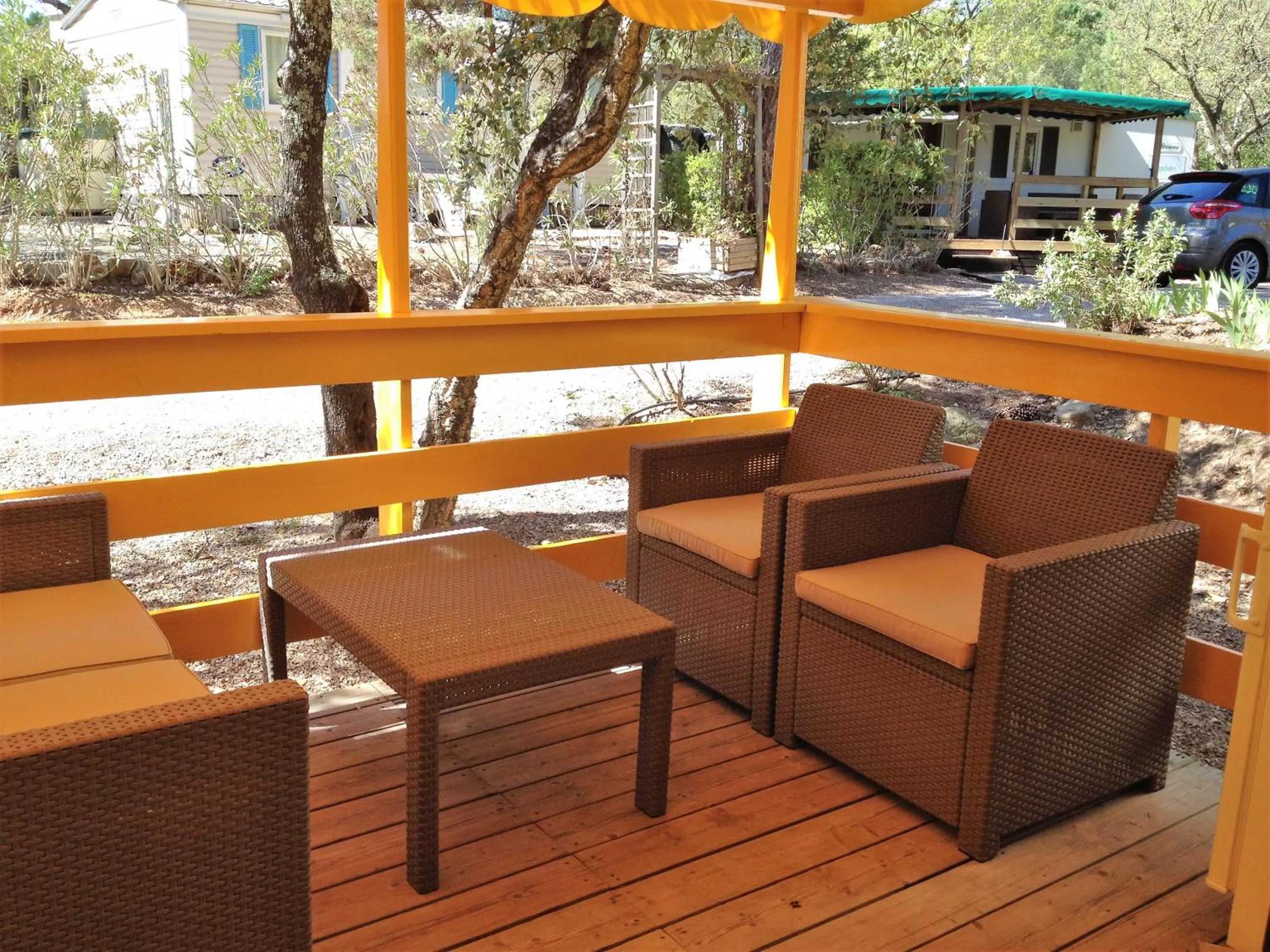 Balcony/Terrace in Mountain View Mobile Home in Roquebrune-sur-Argens, France