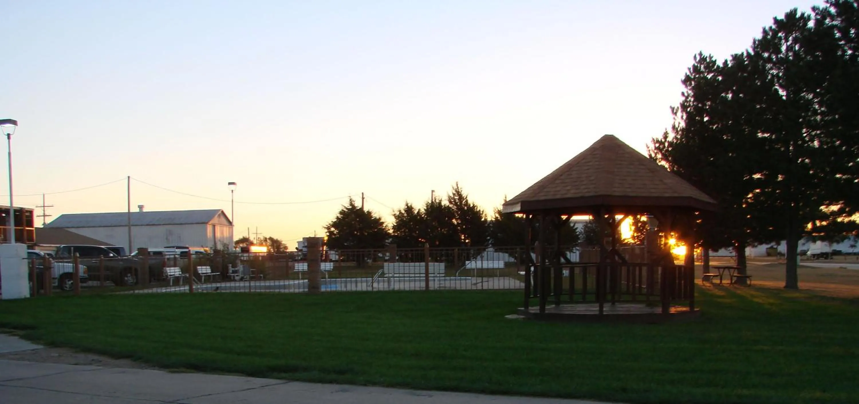 Patio in Kansas Country Inn