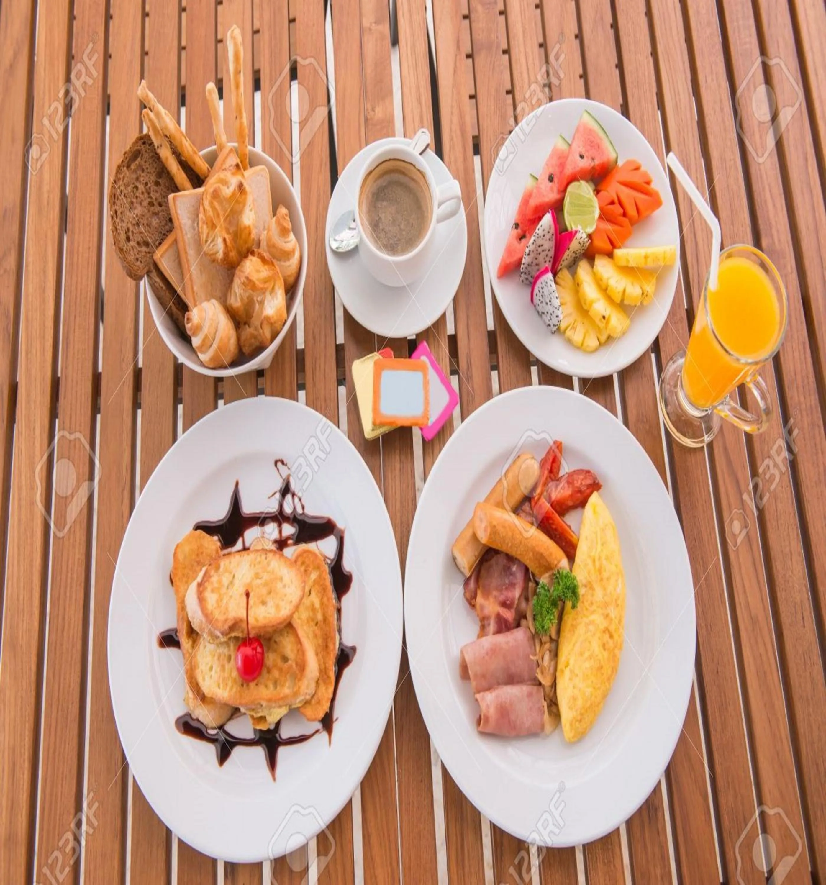 Asian breakfast in The Grand Uddhav