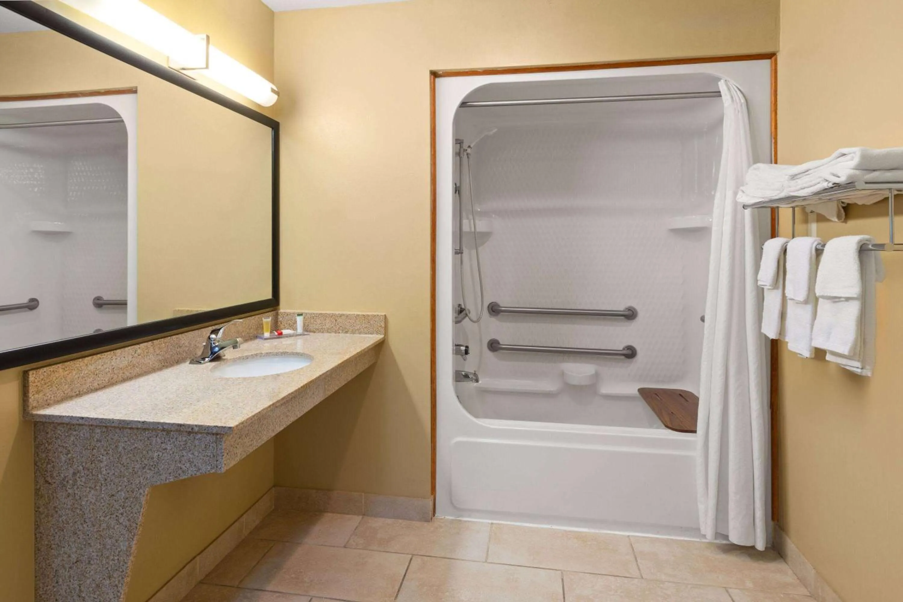 Bathroom in Days Inn by Wyndham Wauseon