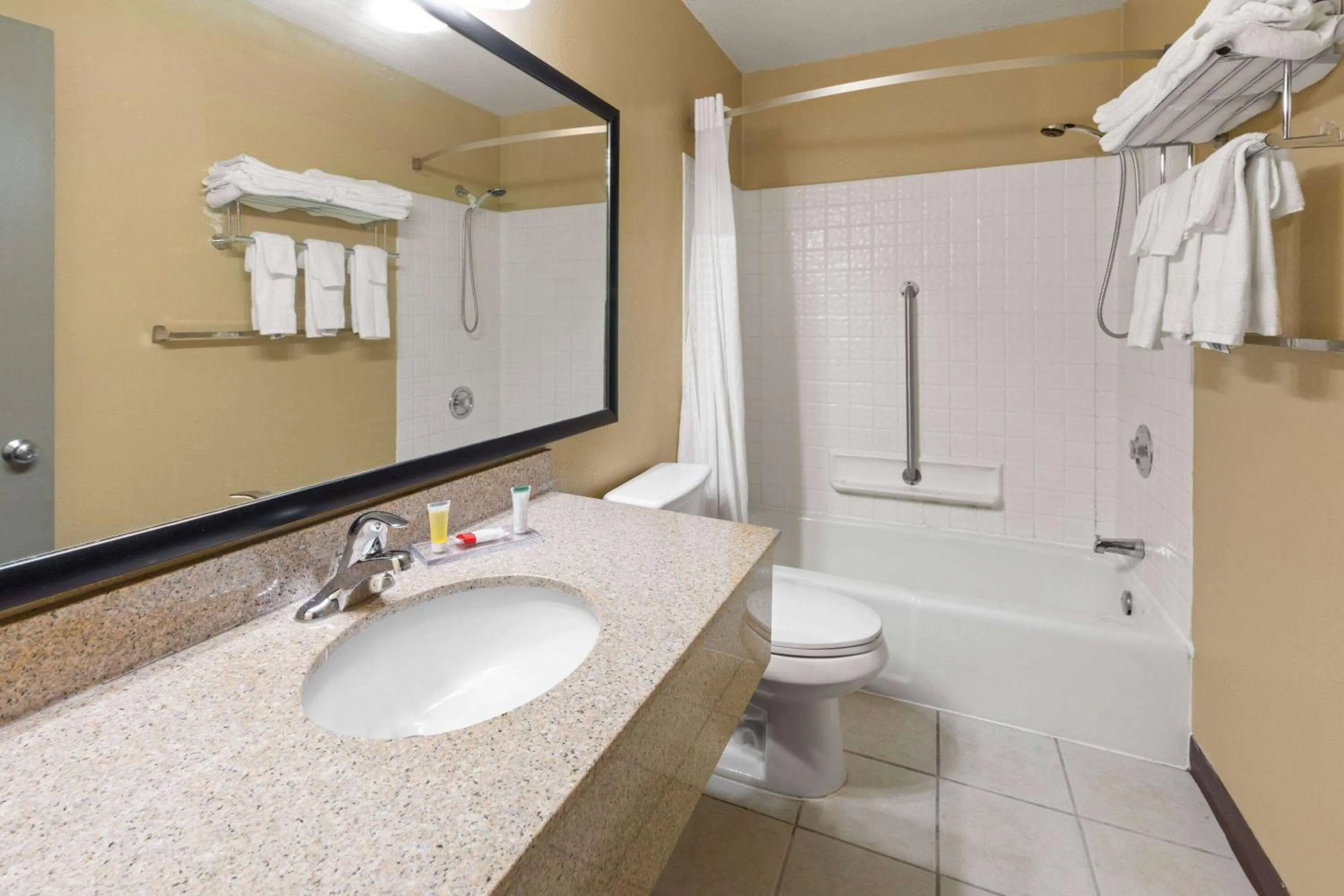 Bathroom in Days Inn by Wyndham Wauseon
