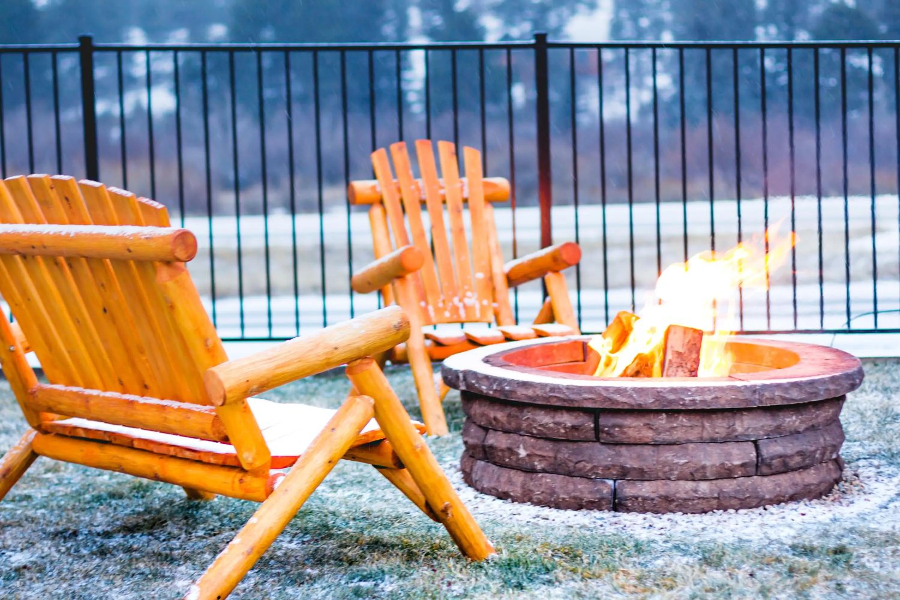 Patio in Alpine Trail Ridge Inn