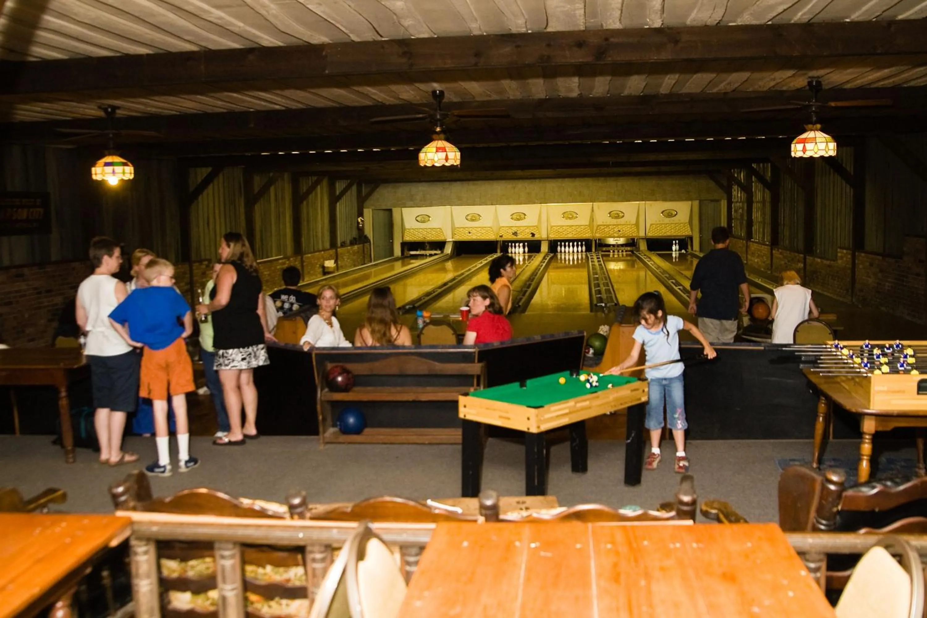 Bed in Winter Clove Family Inn