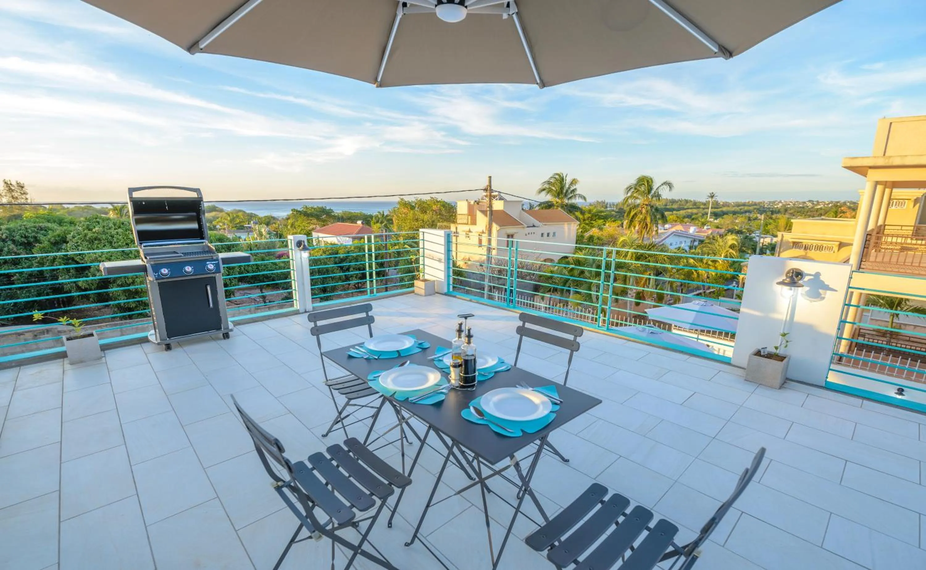 Balcony/Terrace in Abiki Mauritius with Tourism Authority Permit
