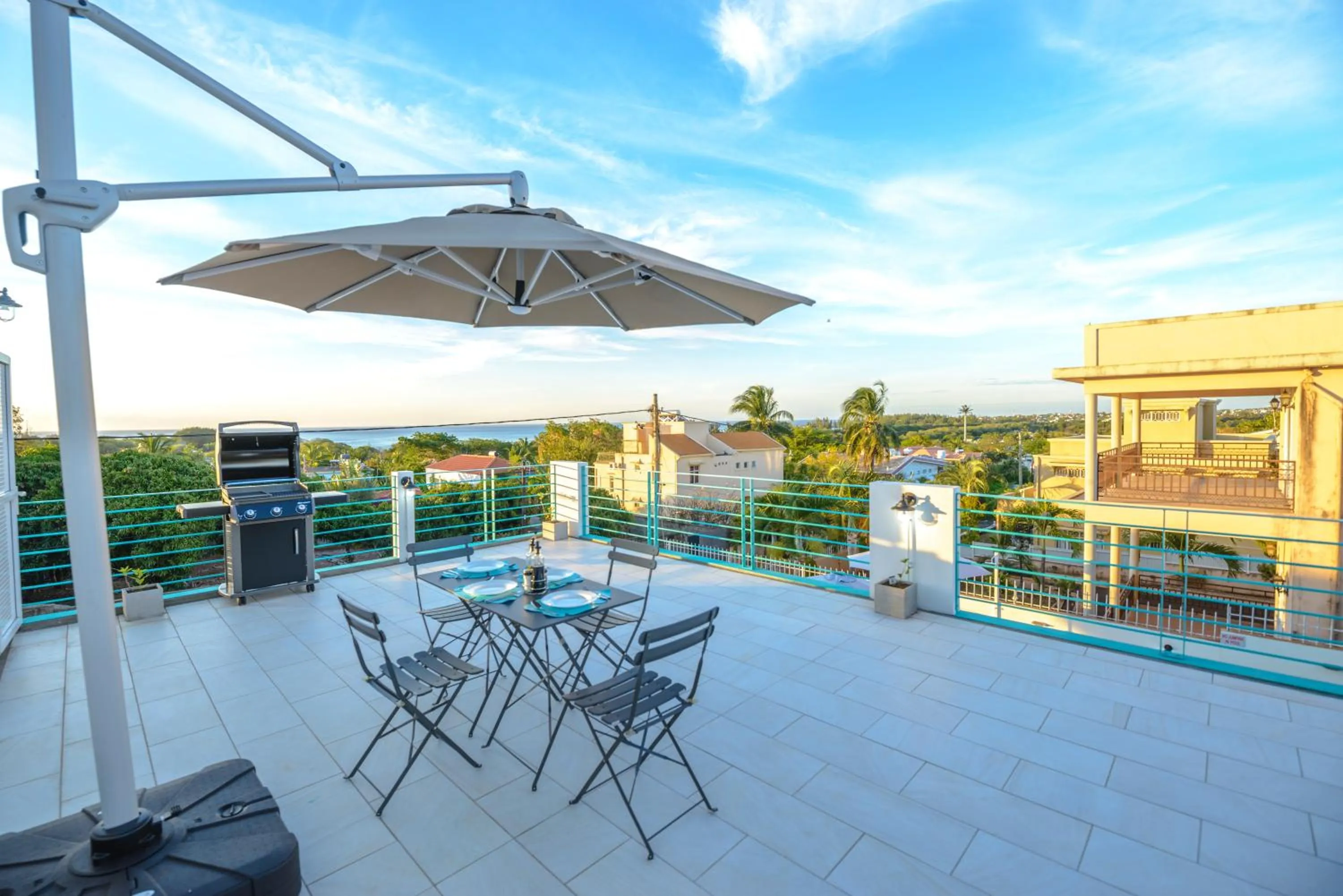 Balcony/Terrace in Abiki Mauritius with Tourism Authority Permit