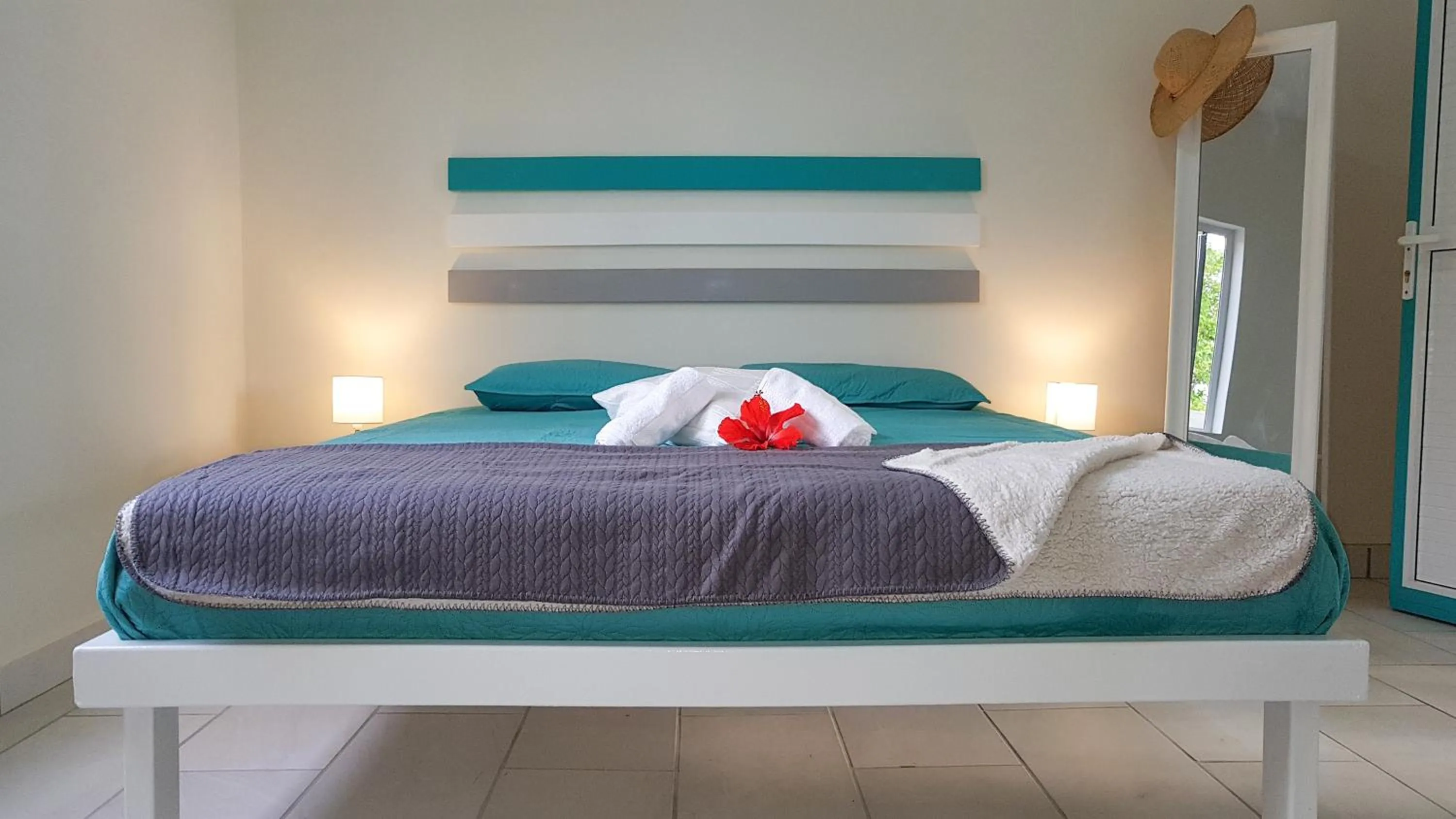 Bed in Abiki Mauritius with Tourism Authority Permit