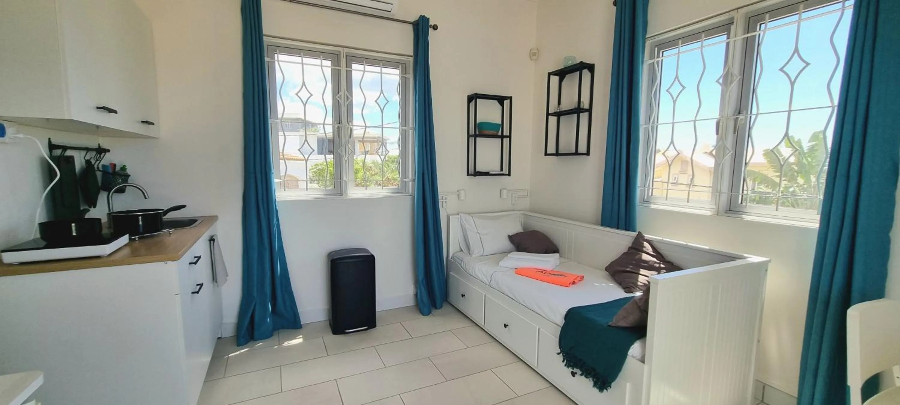 Living room in Abiki Mauritius with Tourism Authority Permit