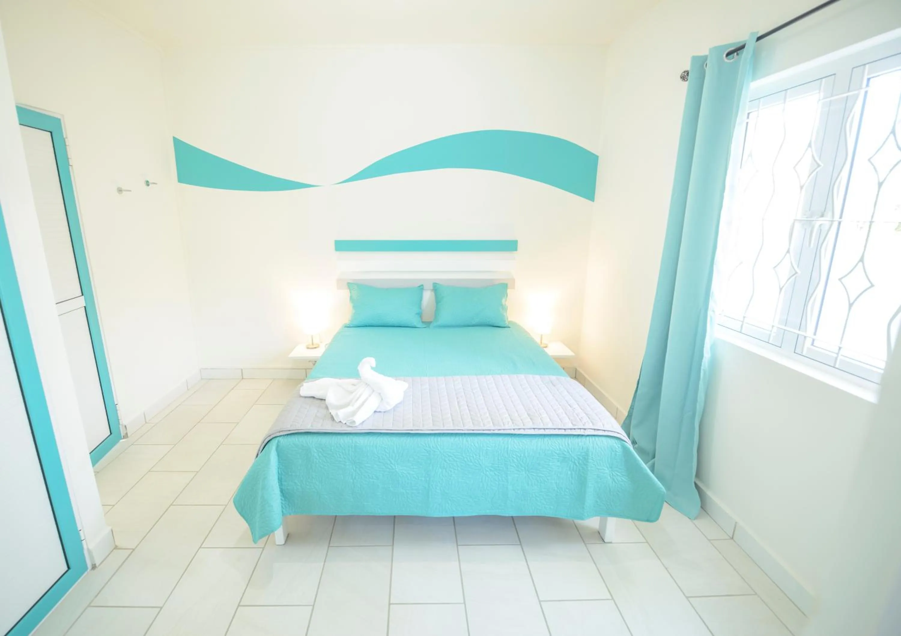 Bedroom, Bed in Abiki Mauritius with Tourism Authority Permit