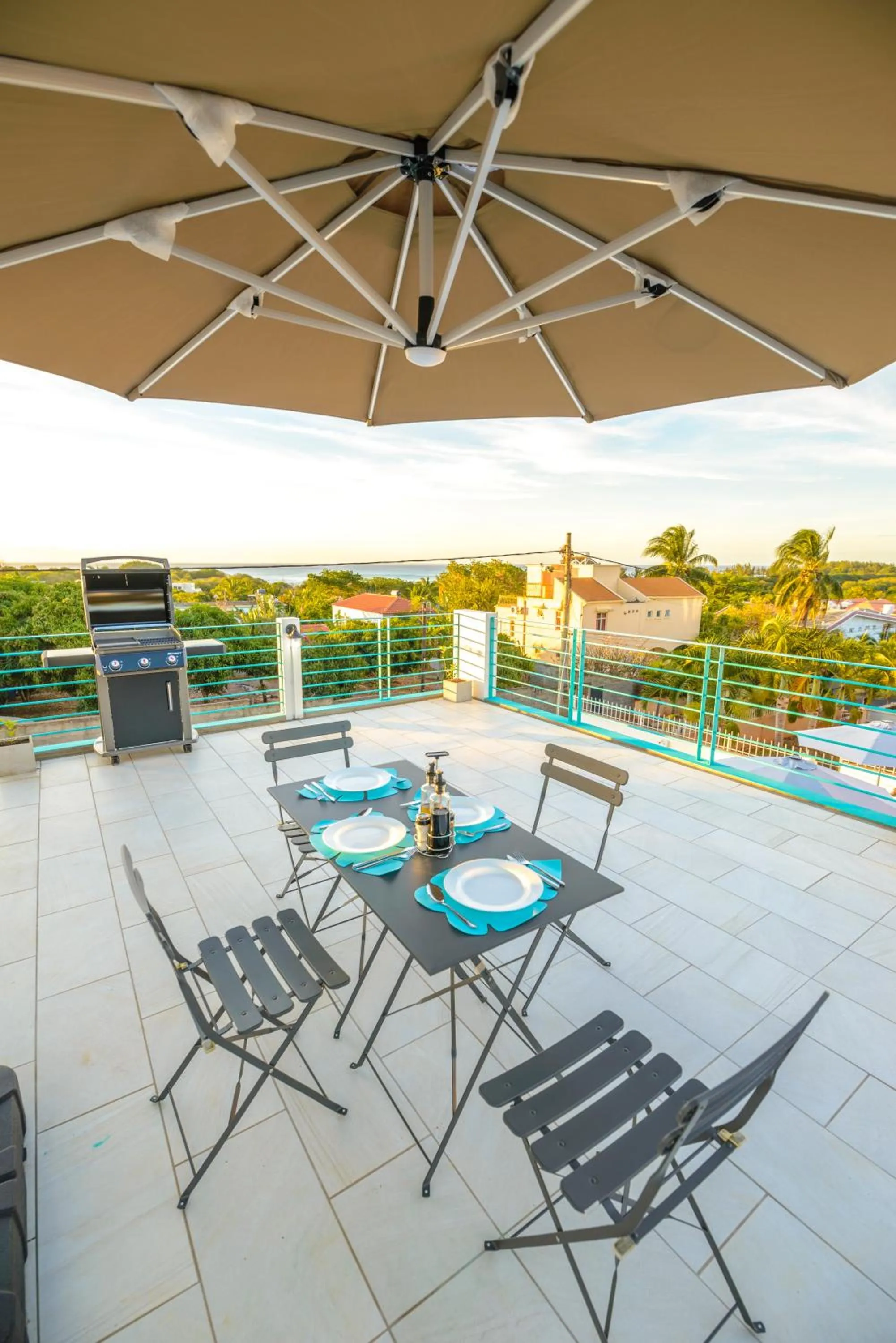 Patio in Abiki Mauritius with Tourism Authority Permit