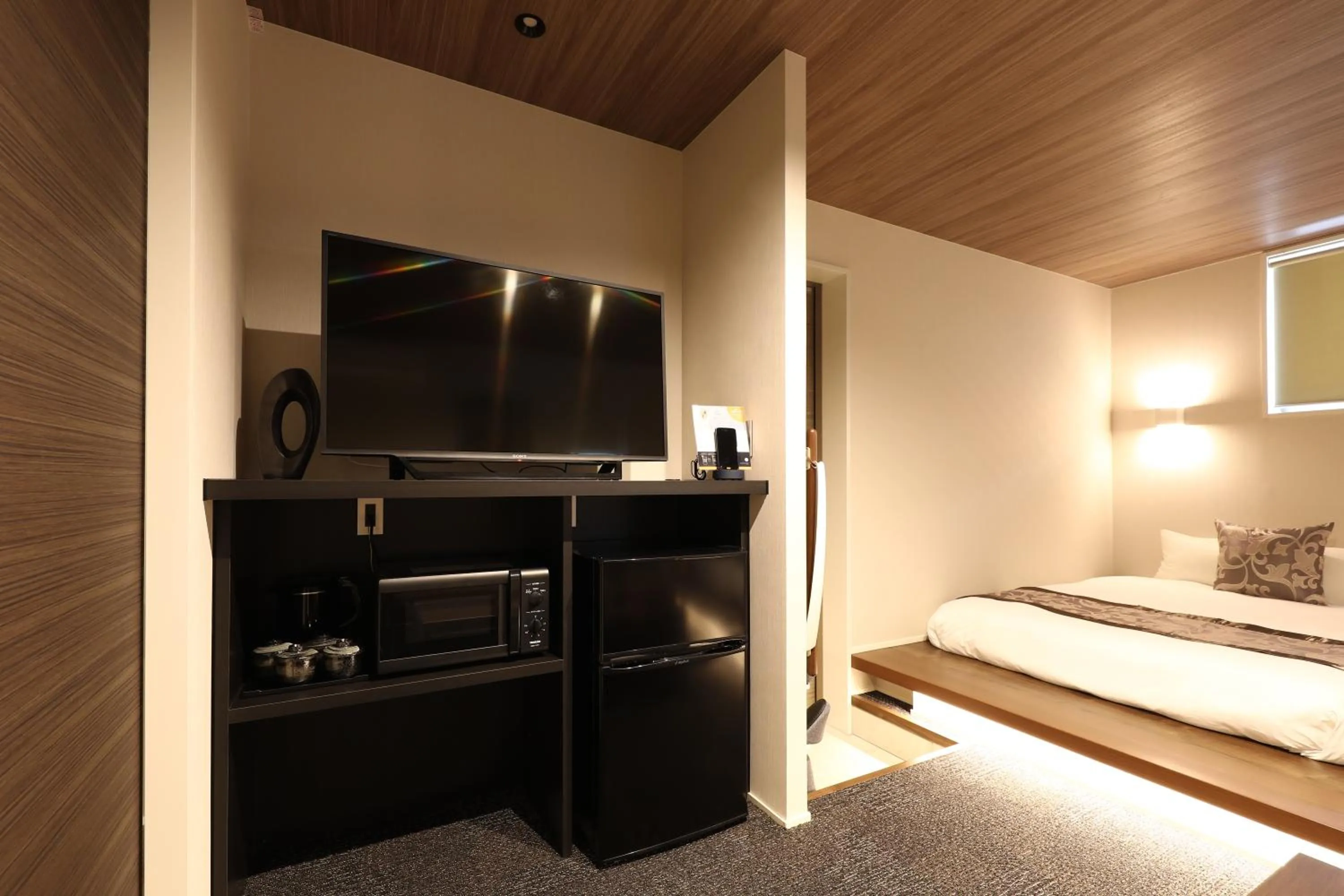 Photo of the whole room, Bed in GRAND BASE Hakata City