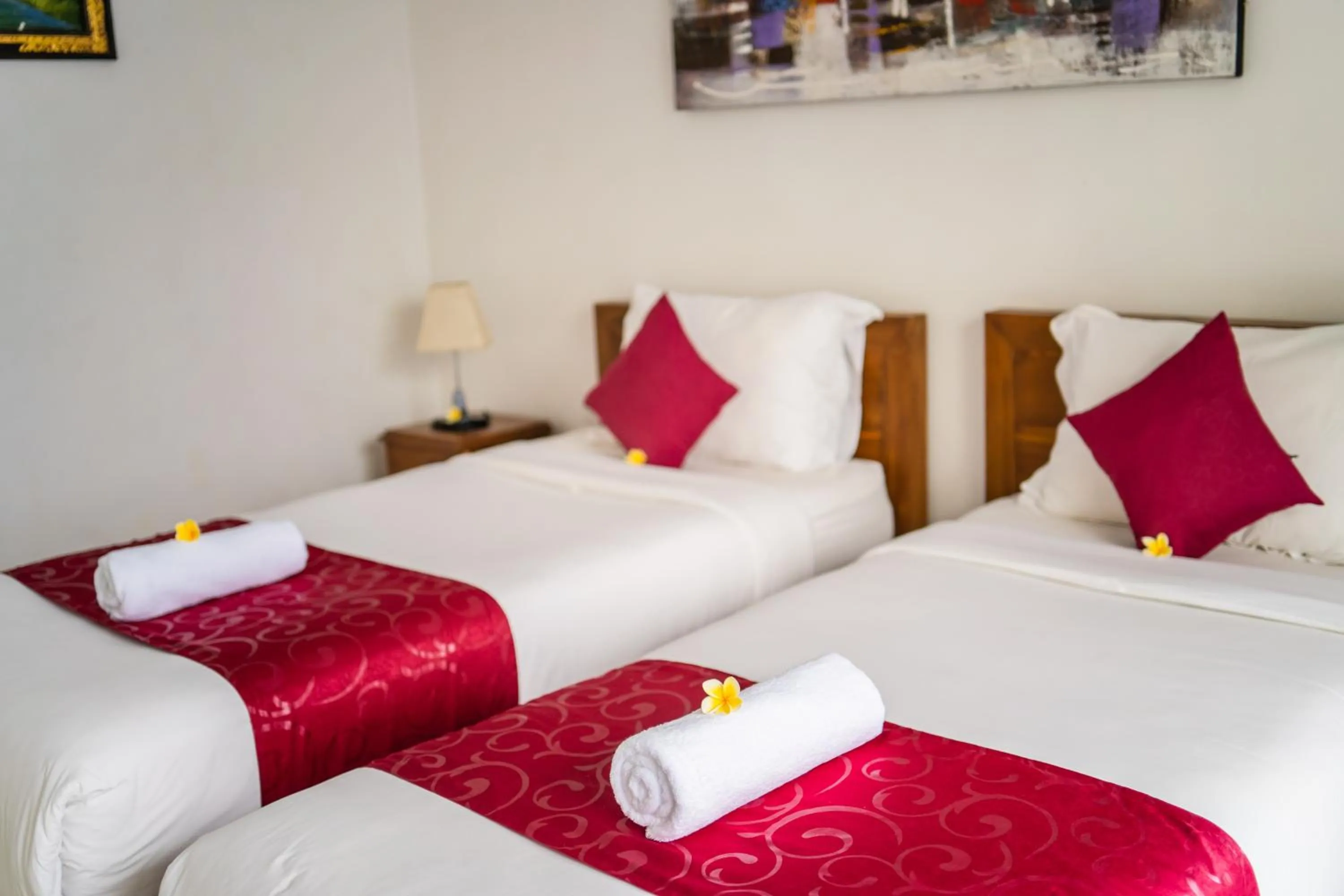 Bed in Surya Maha Bungallo