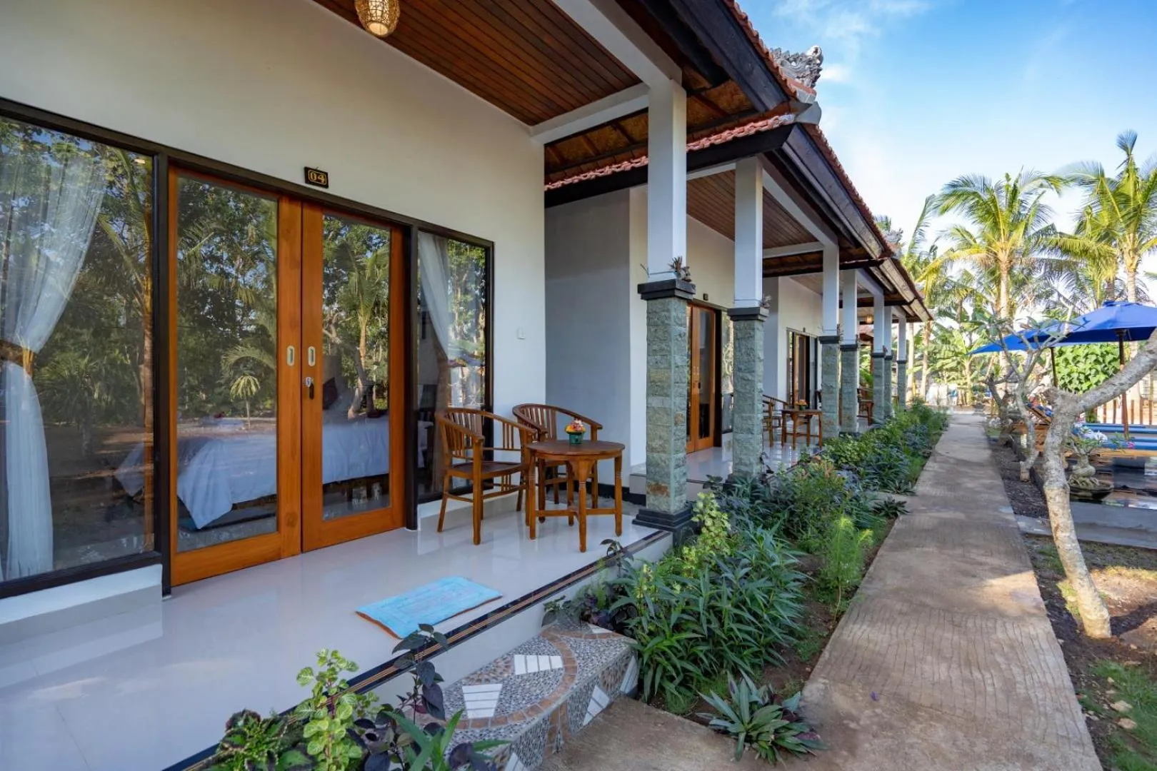 Balcony/Terrace in Surya Maha Bungallo