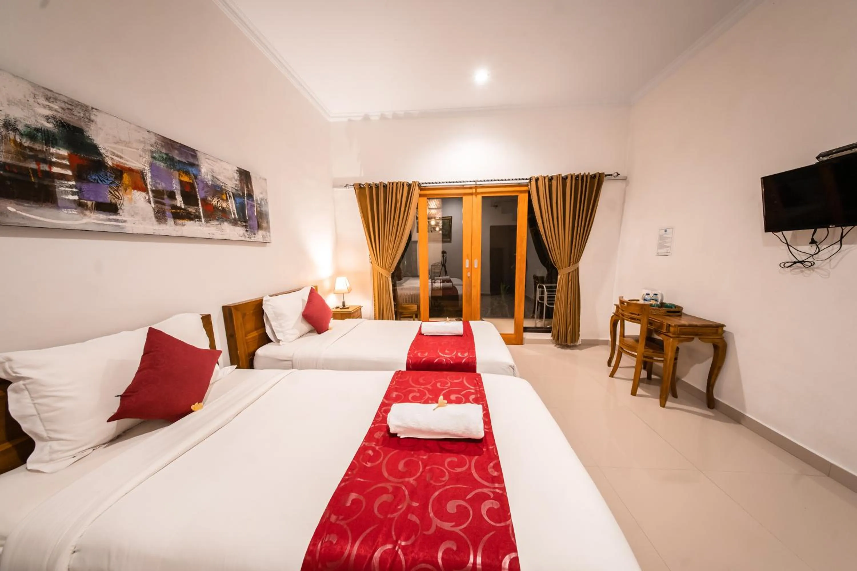 Bed in Surya Maha Bungallo