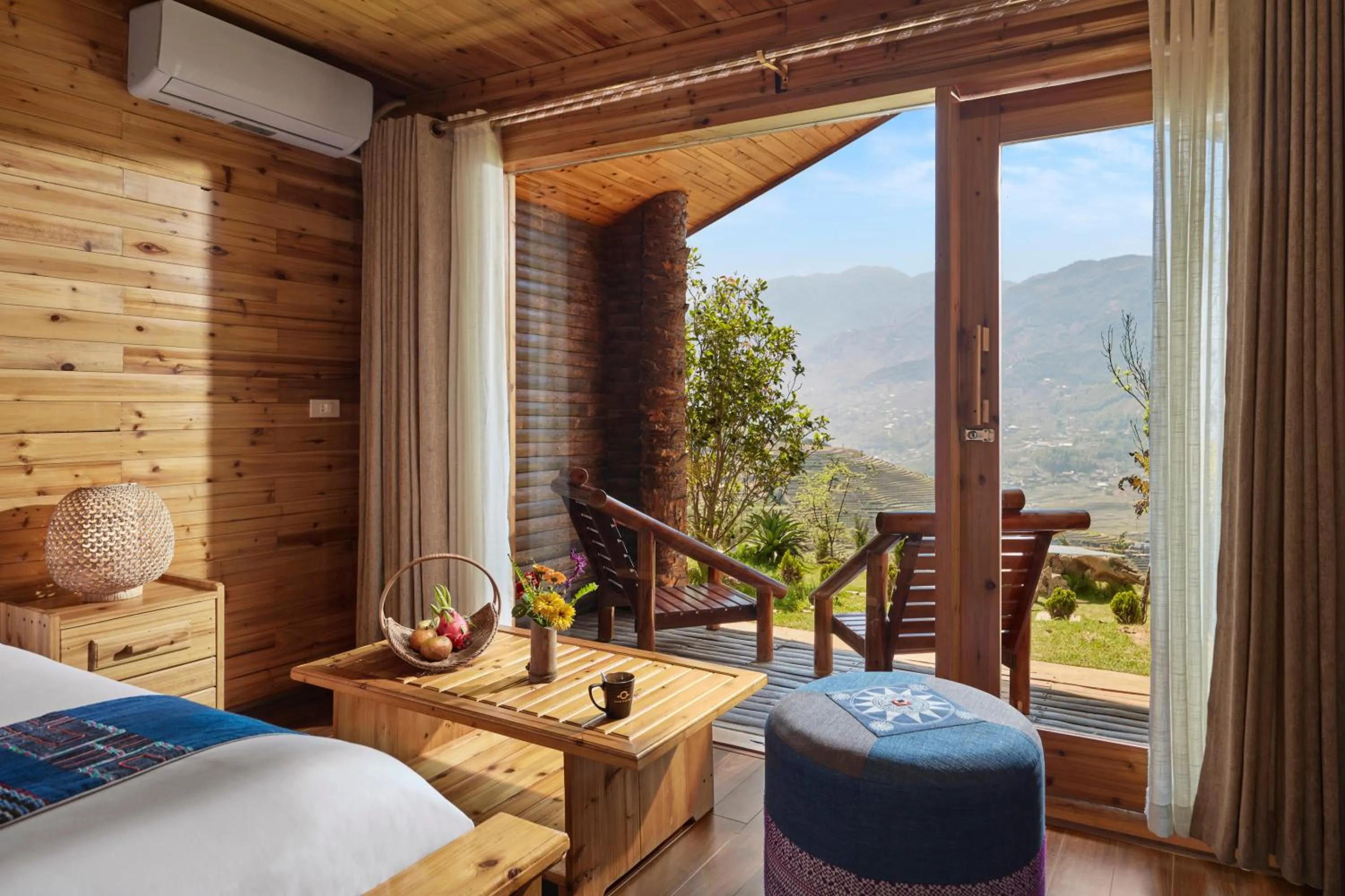 View (from property/room), Bed in Laxsik Ecolodge