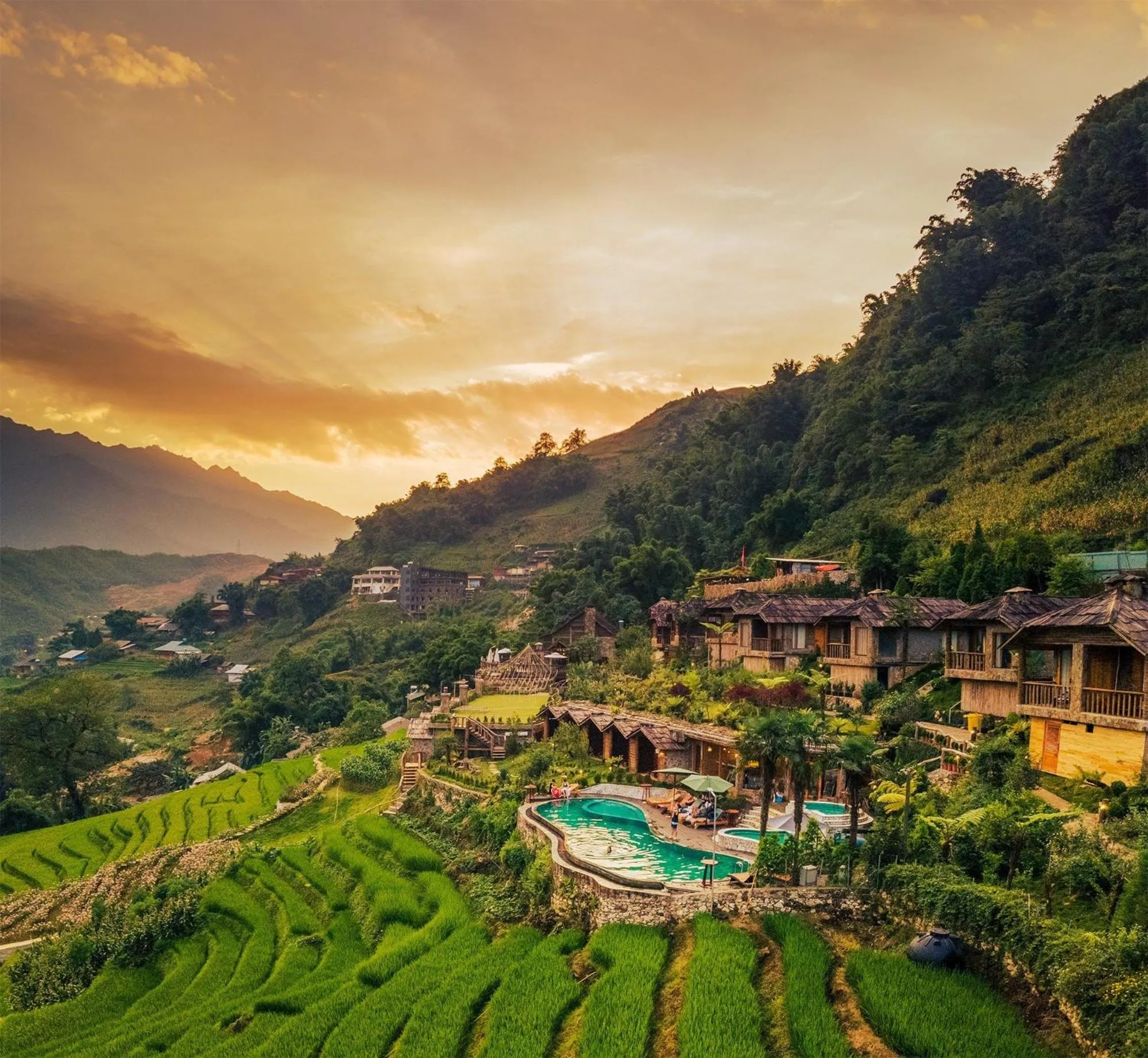 Sunset in Laxsik Ecolodge