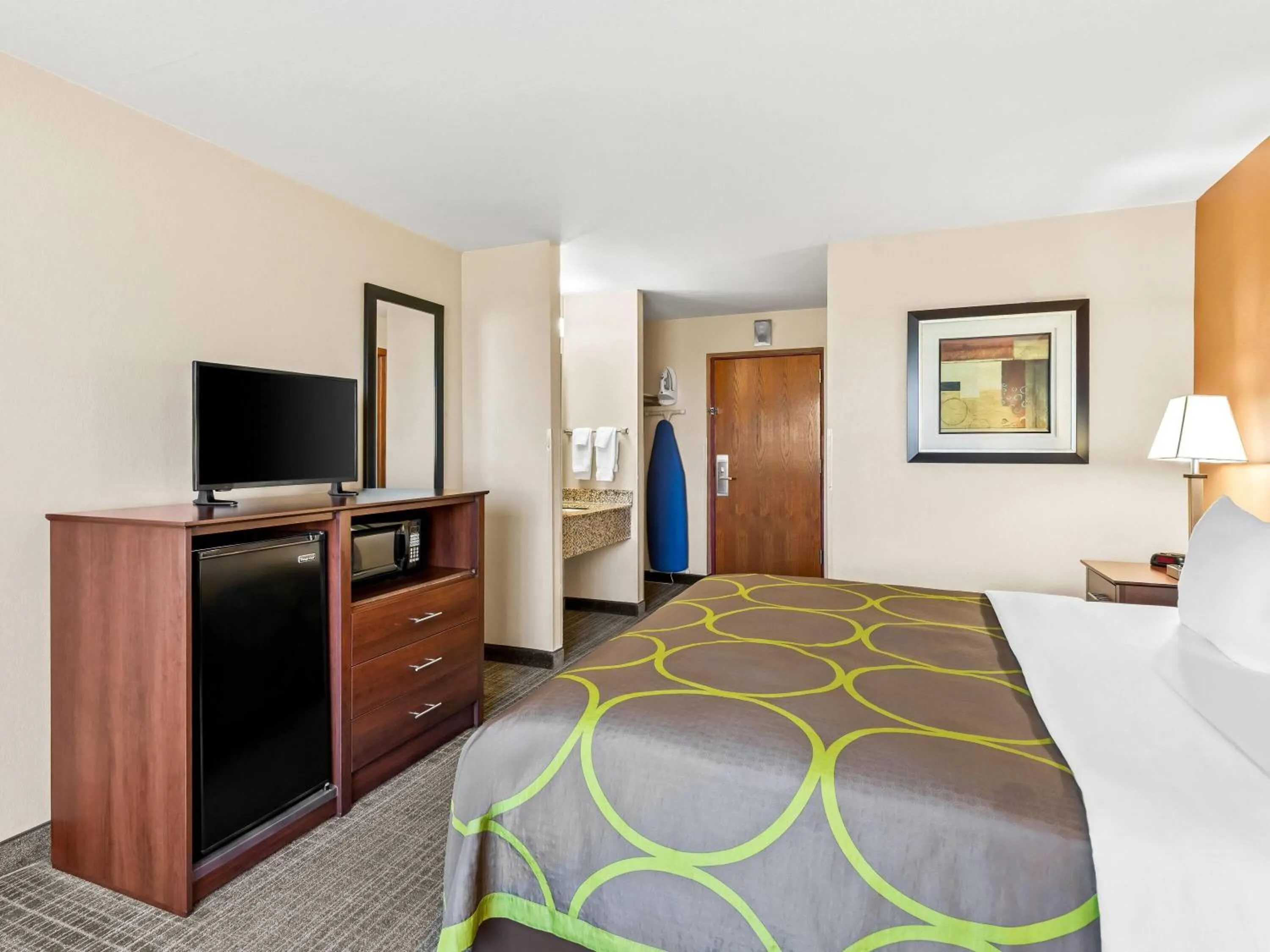 Bed in Super 8 by Wyndham Sturtevant Racine