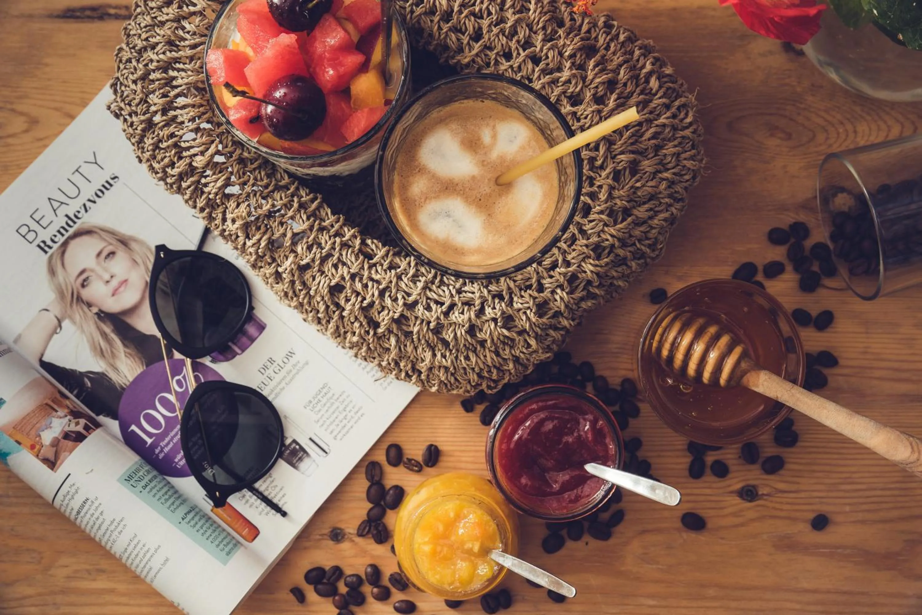 Food and drinks in Die Zwei Brüder Art & Suites