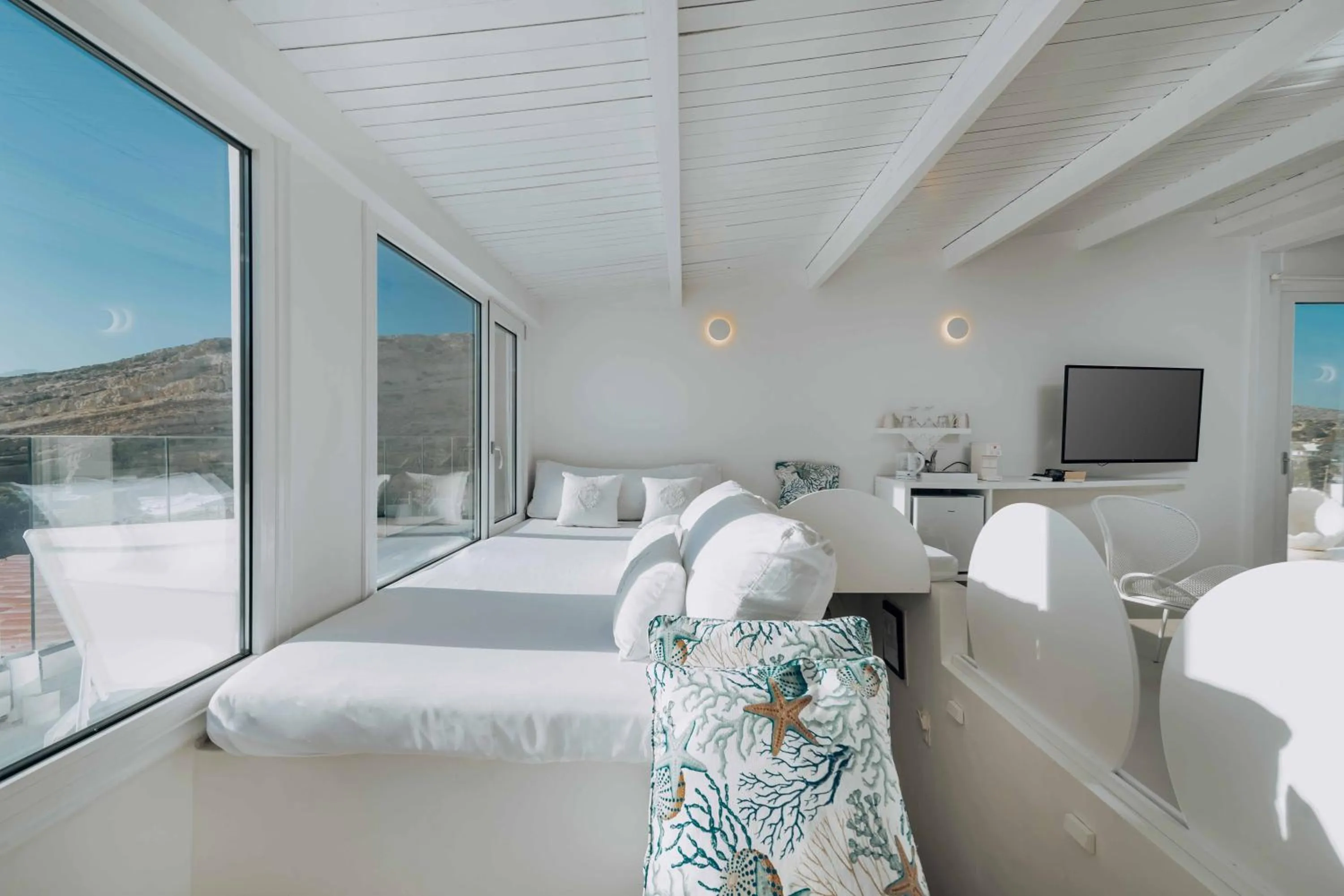 Bed in Die Zwei Brüder Art & Suites