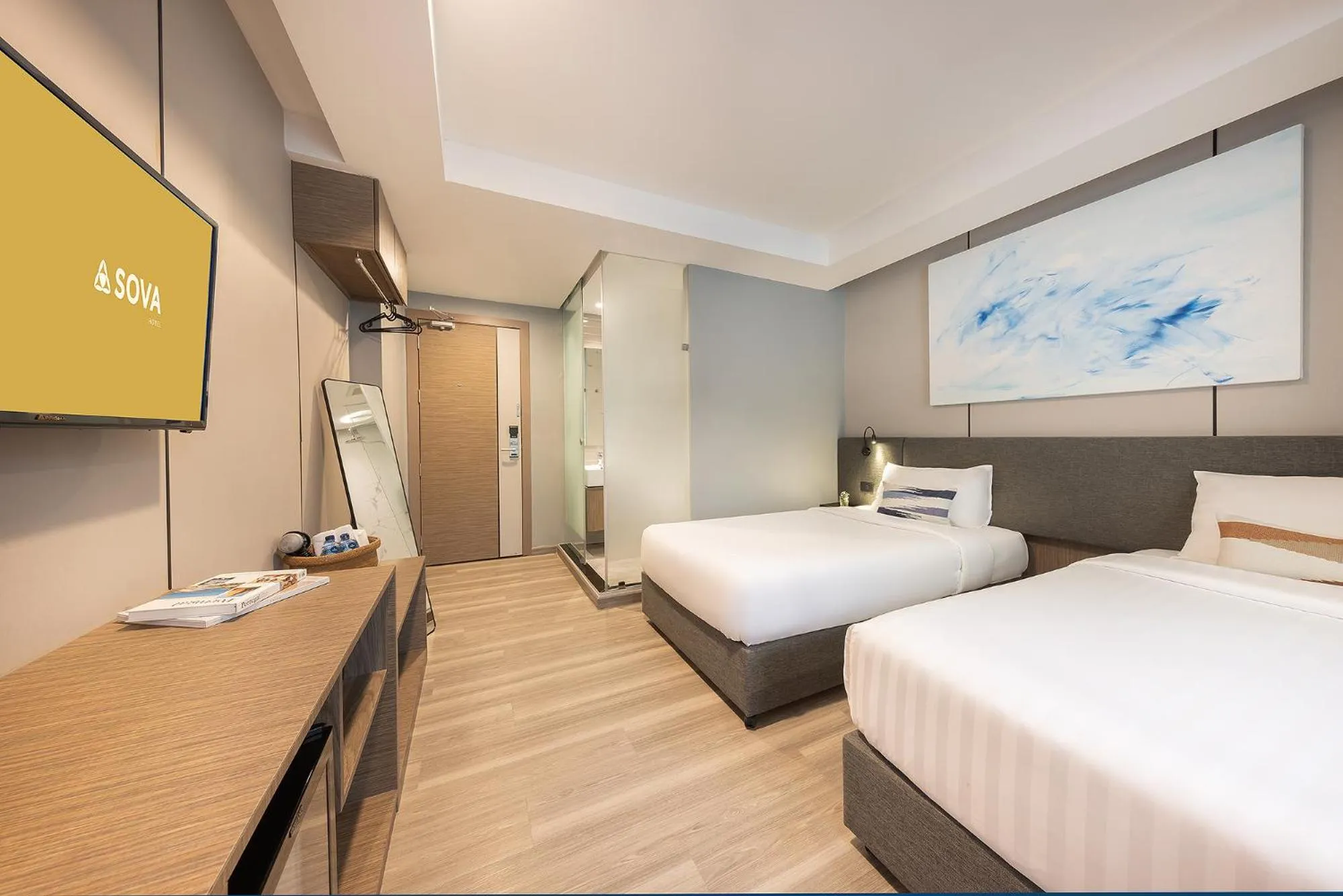 Bed in SOVA Hotel Bangkok