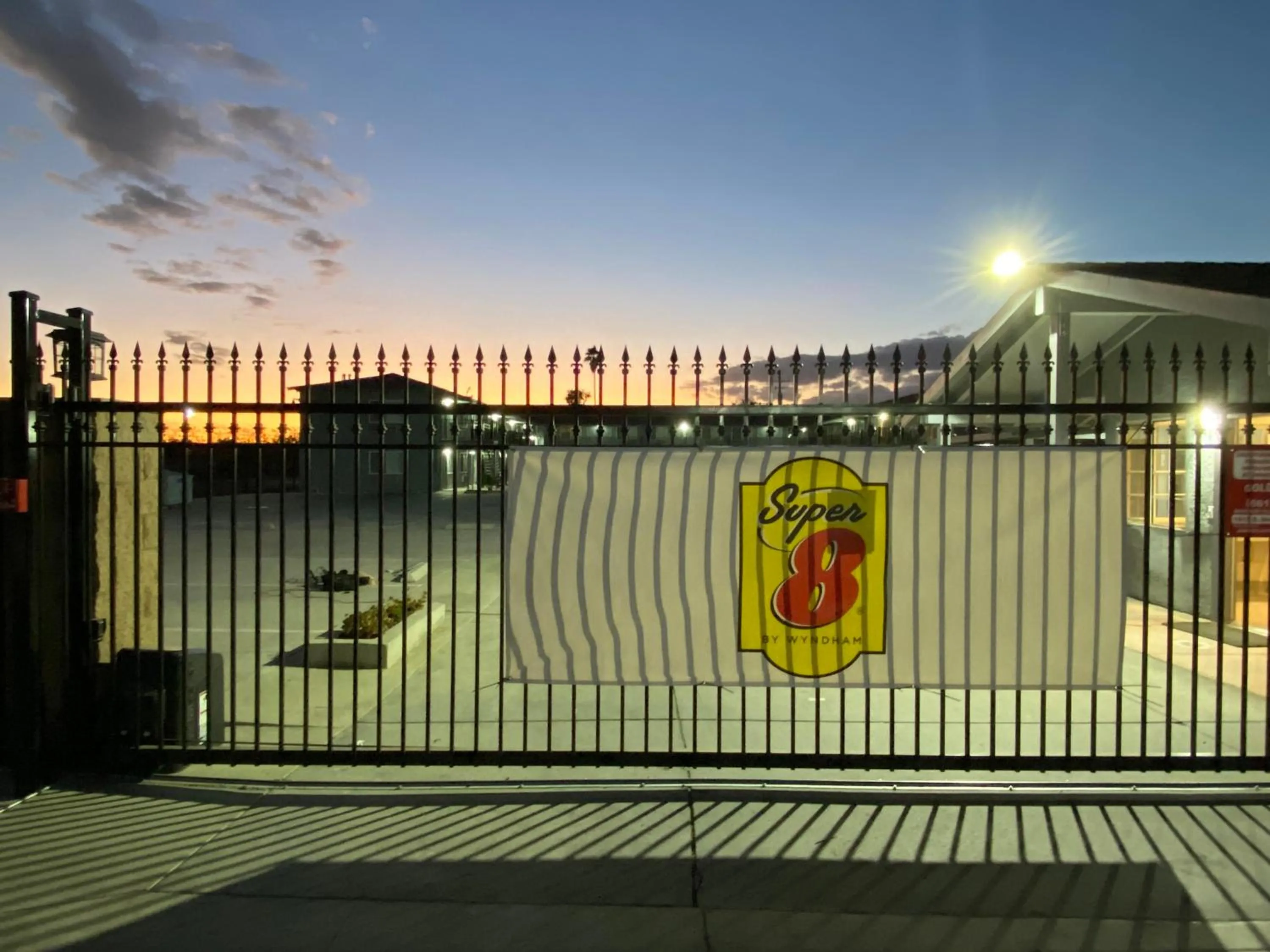 Sunset in Super 8 by Wyndham Bakersfield CA