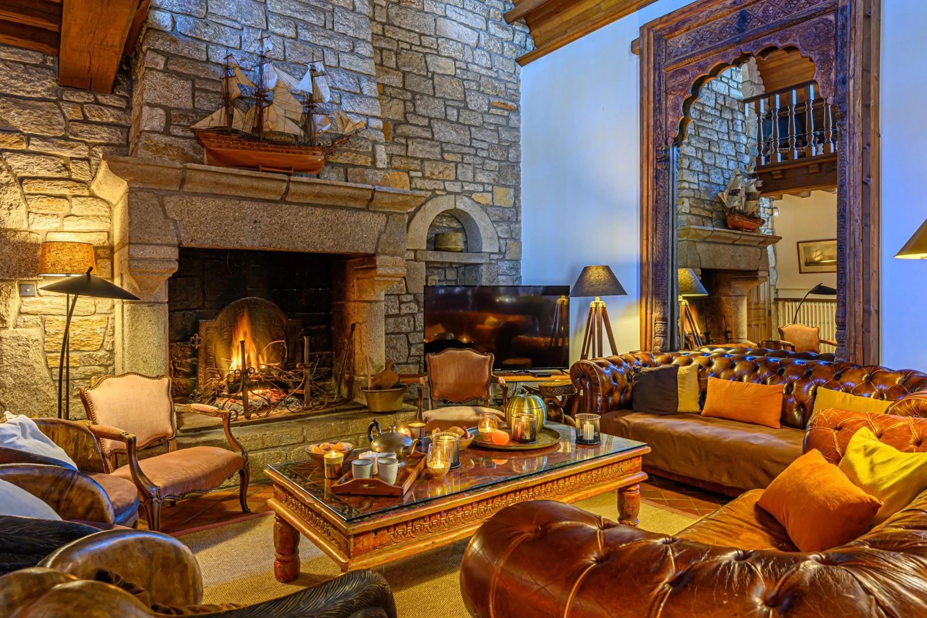 Living room in Le Manoir de Saint Brendan