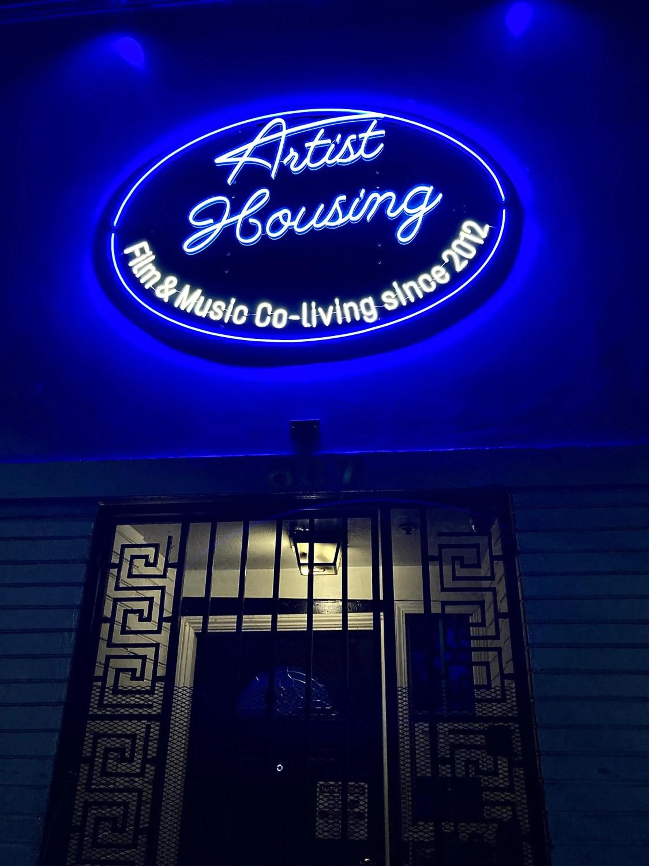 Logo/Certificate/Sign in Artist Housing - Downtown