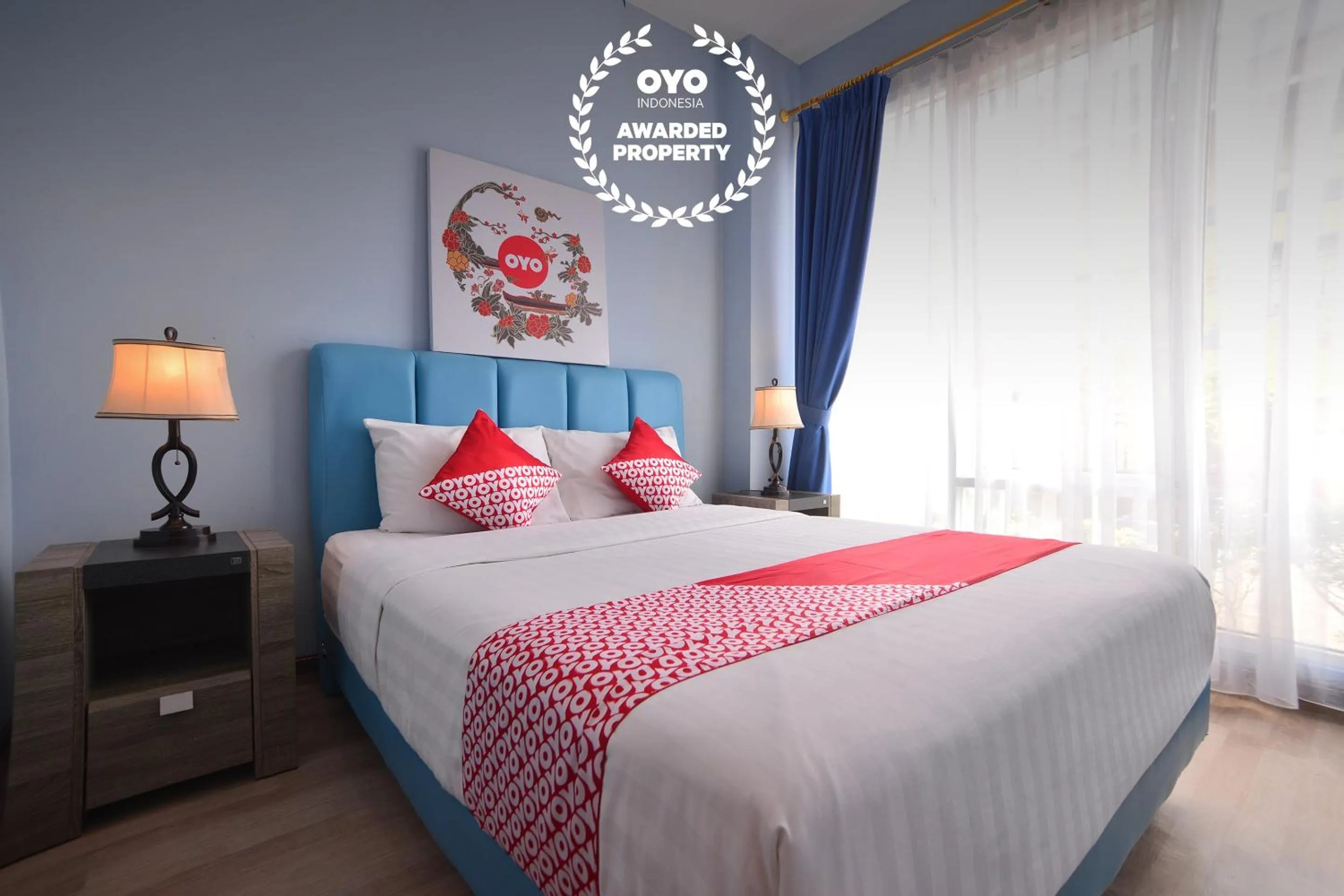 Bedroom, Bed in Hotel O Appartel Cempaka