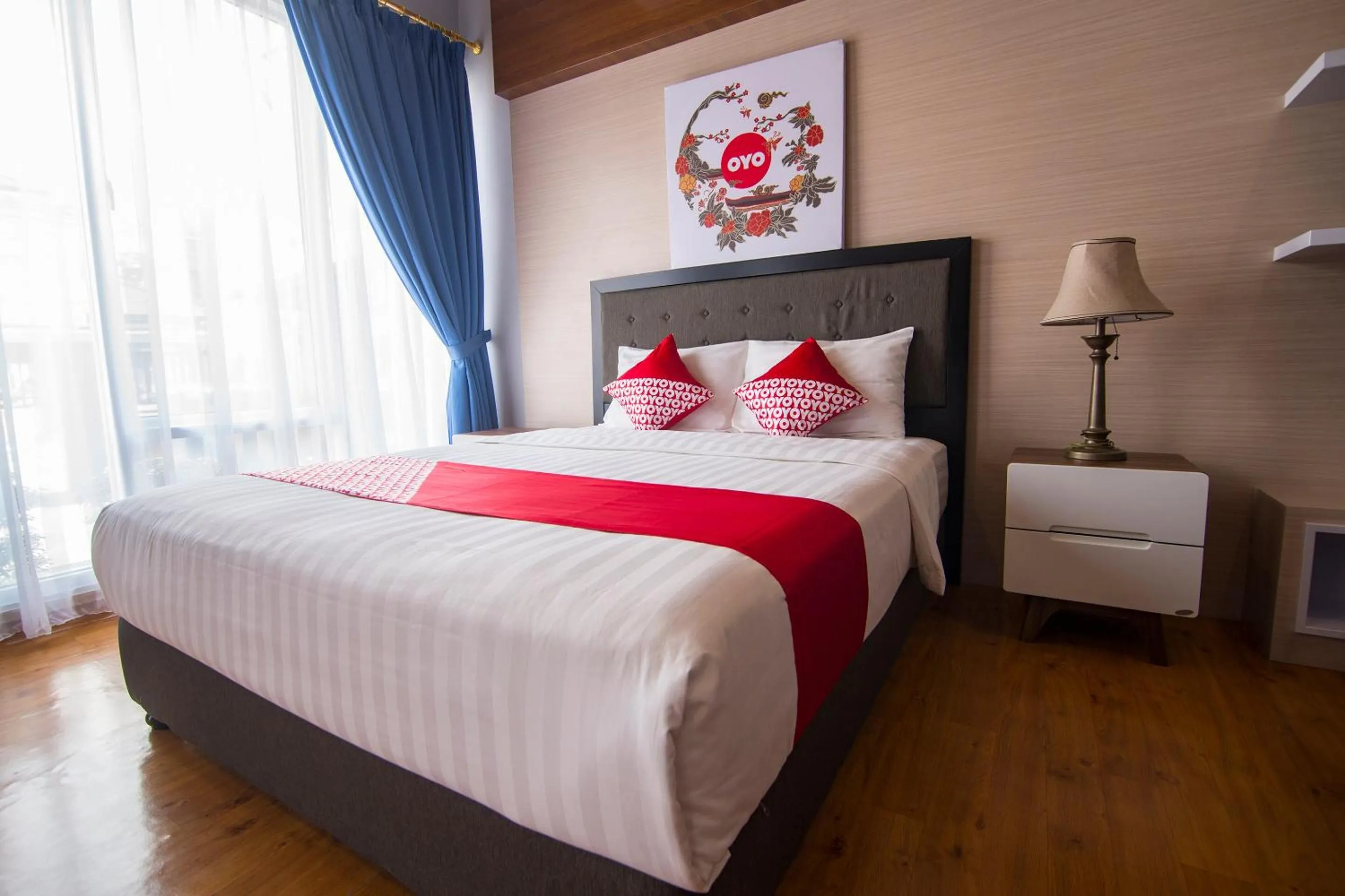 Bedroom, Bed in Hotel O Appartel Cempaka