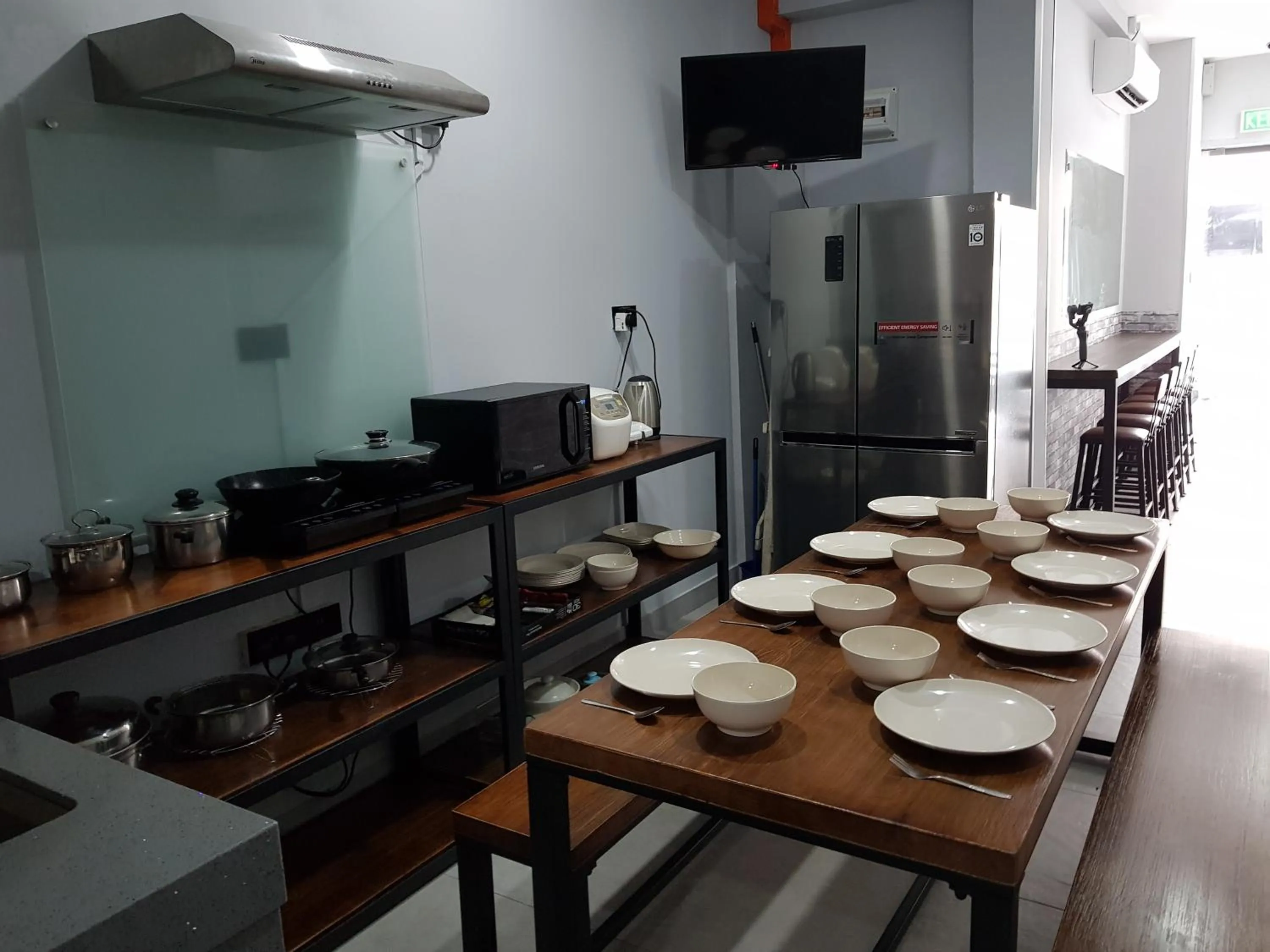 Communal kitchen in Global Residency