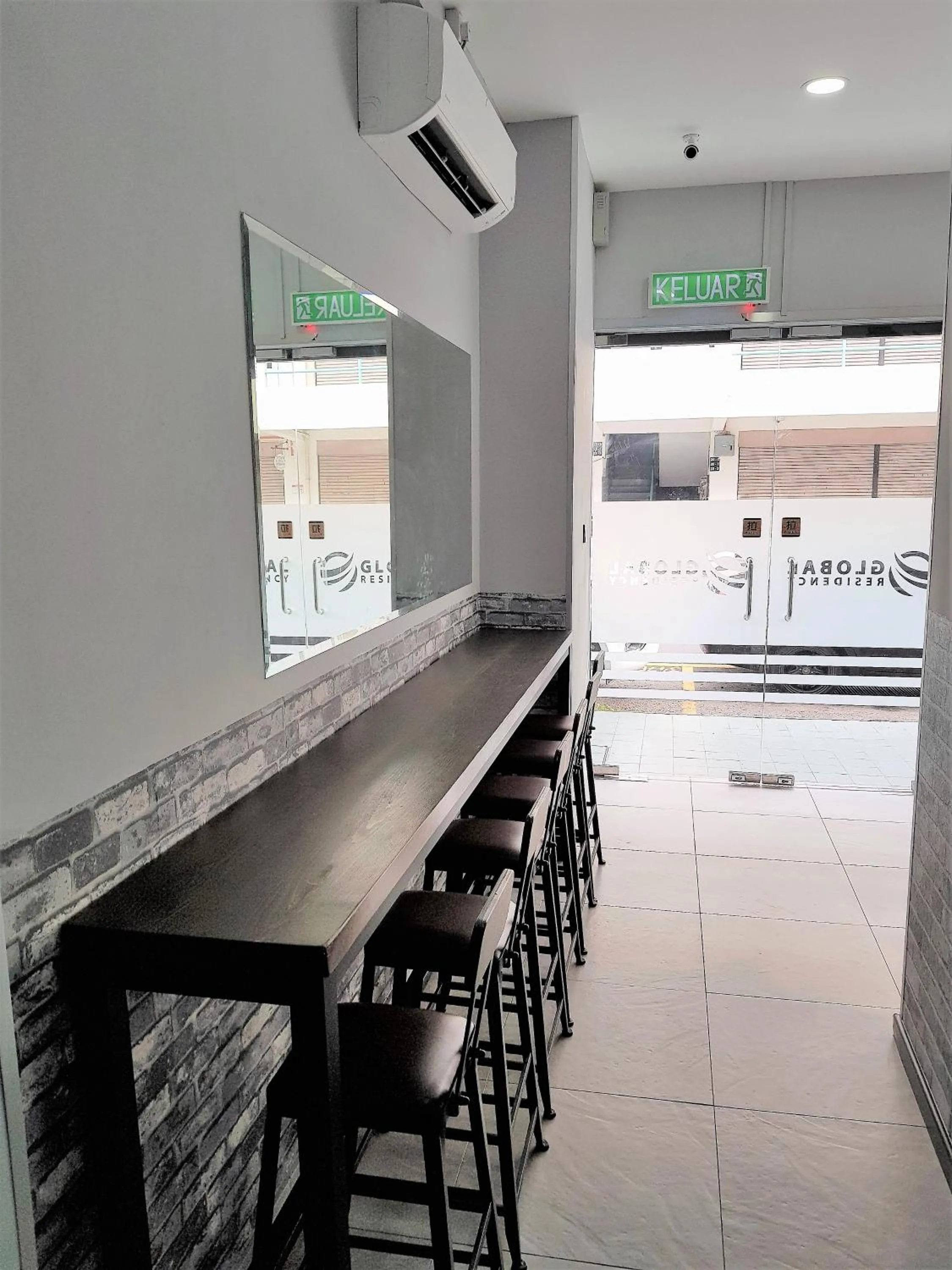 Seating area in Global Residency