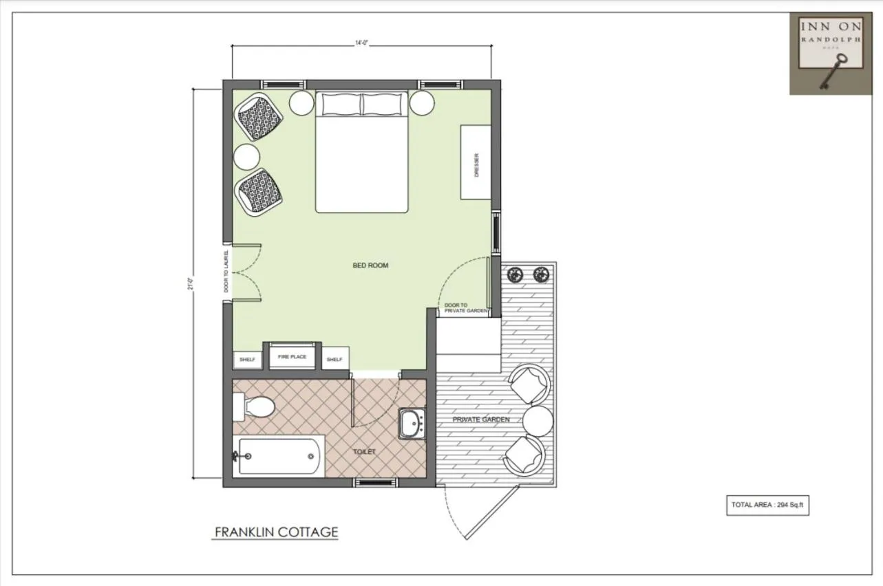 Floor plan in Inn on Randolph
