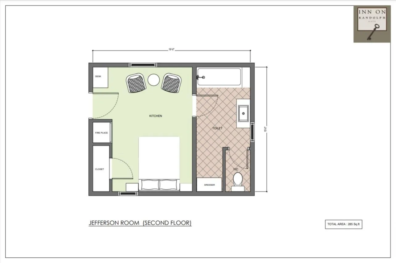 Floor plan in Inn on Randolph