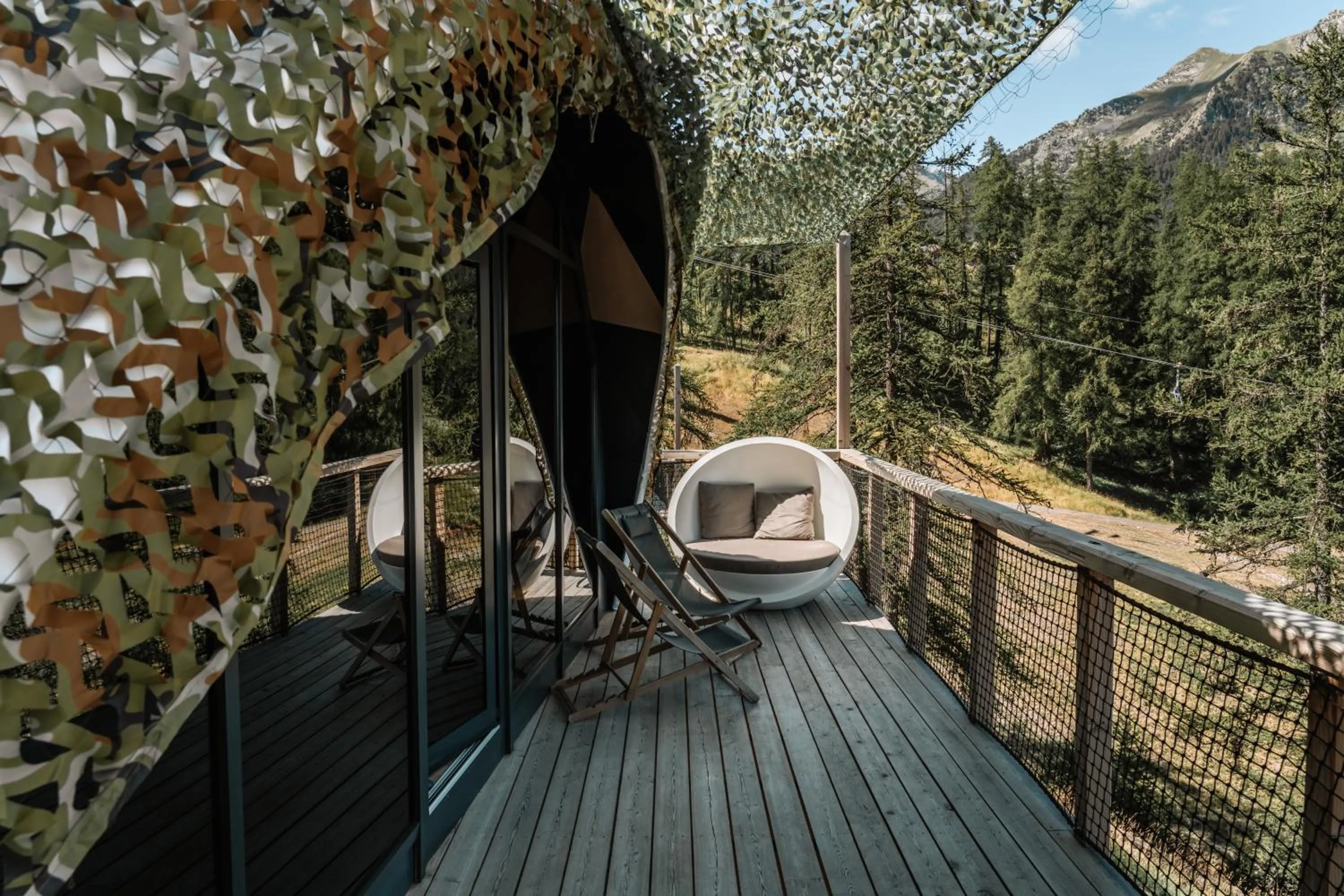 Balcony/Terrace in Alpin D'Hôme Hôtel & Spa