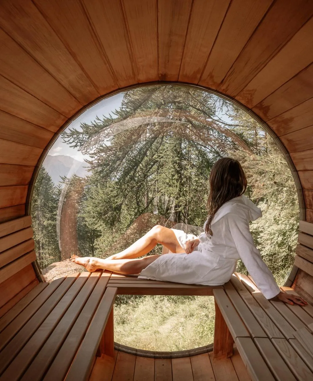 Sauna in Alpin D'Hôme Hôtel & Spa