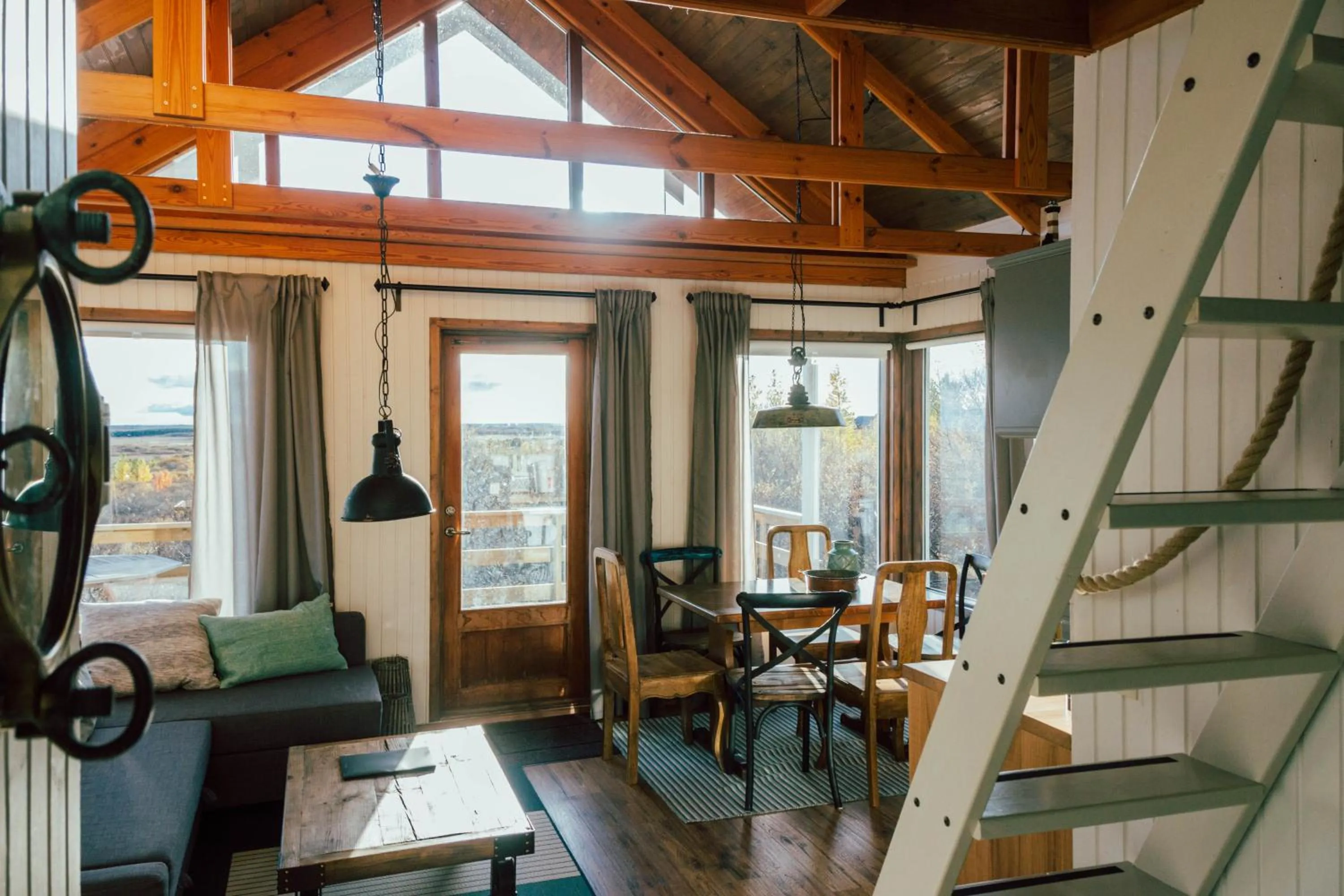 Living room in Mulakot Cosy Cabins