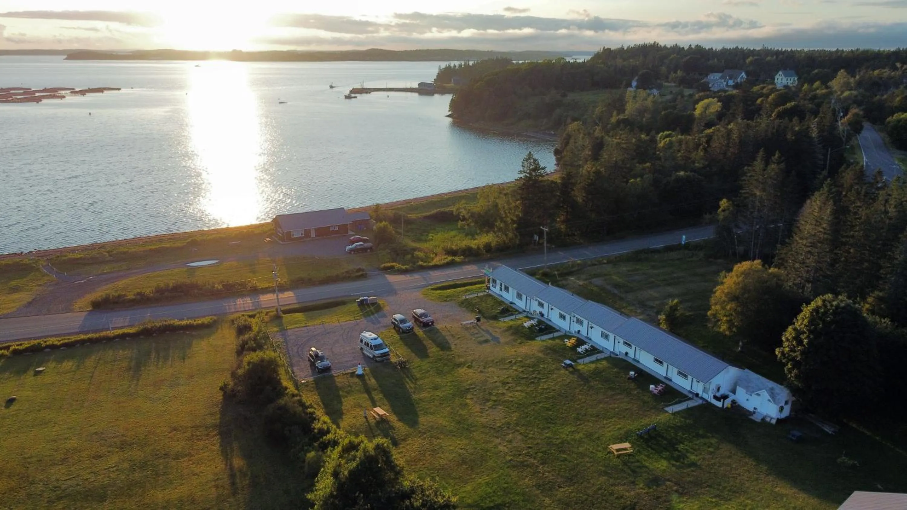 Bird's eye view in Friars Bay Inn & Cottages