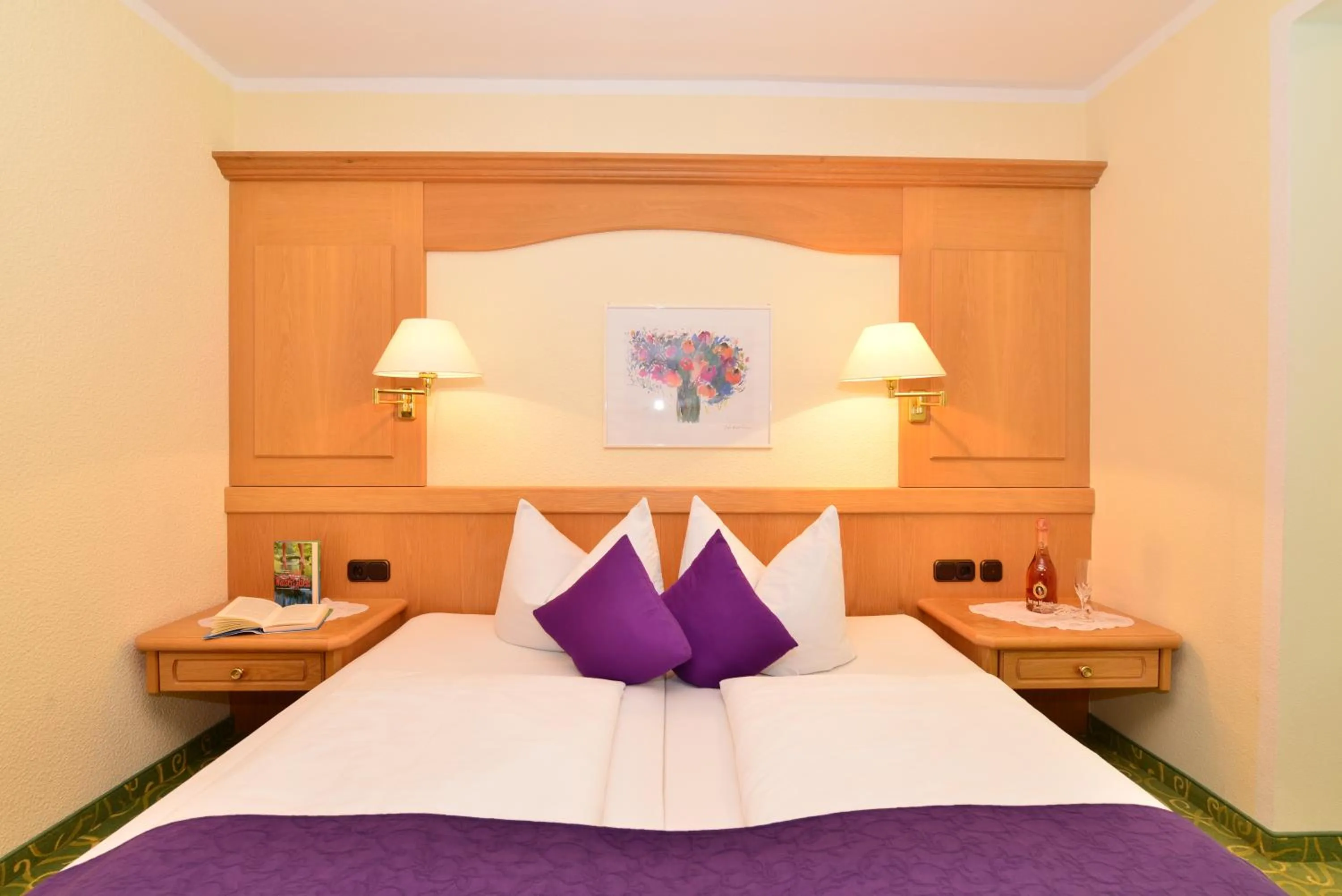 Bed in Hotel Garni Ingeborg