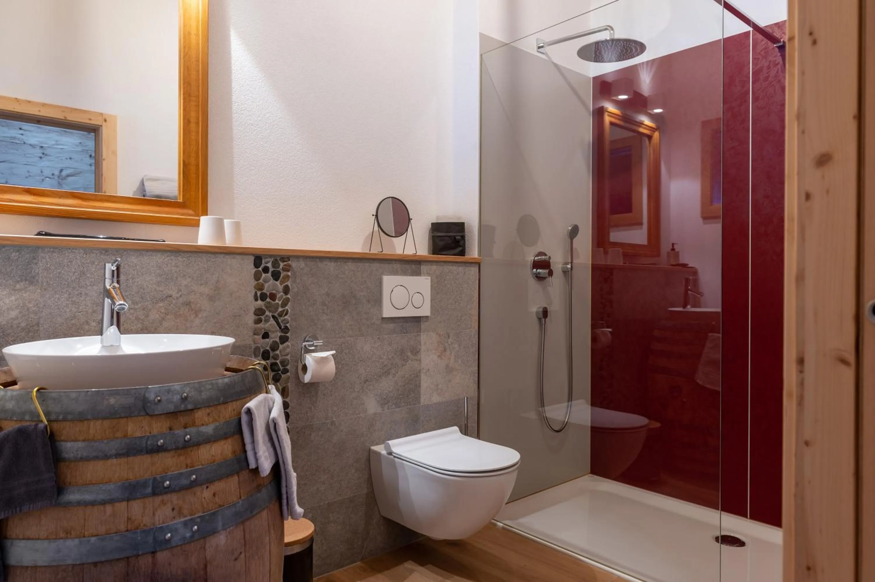 Shower in Chalet Diognysos B&B, Boutique Hotel & Wellness