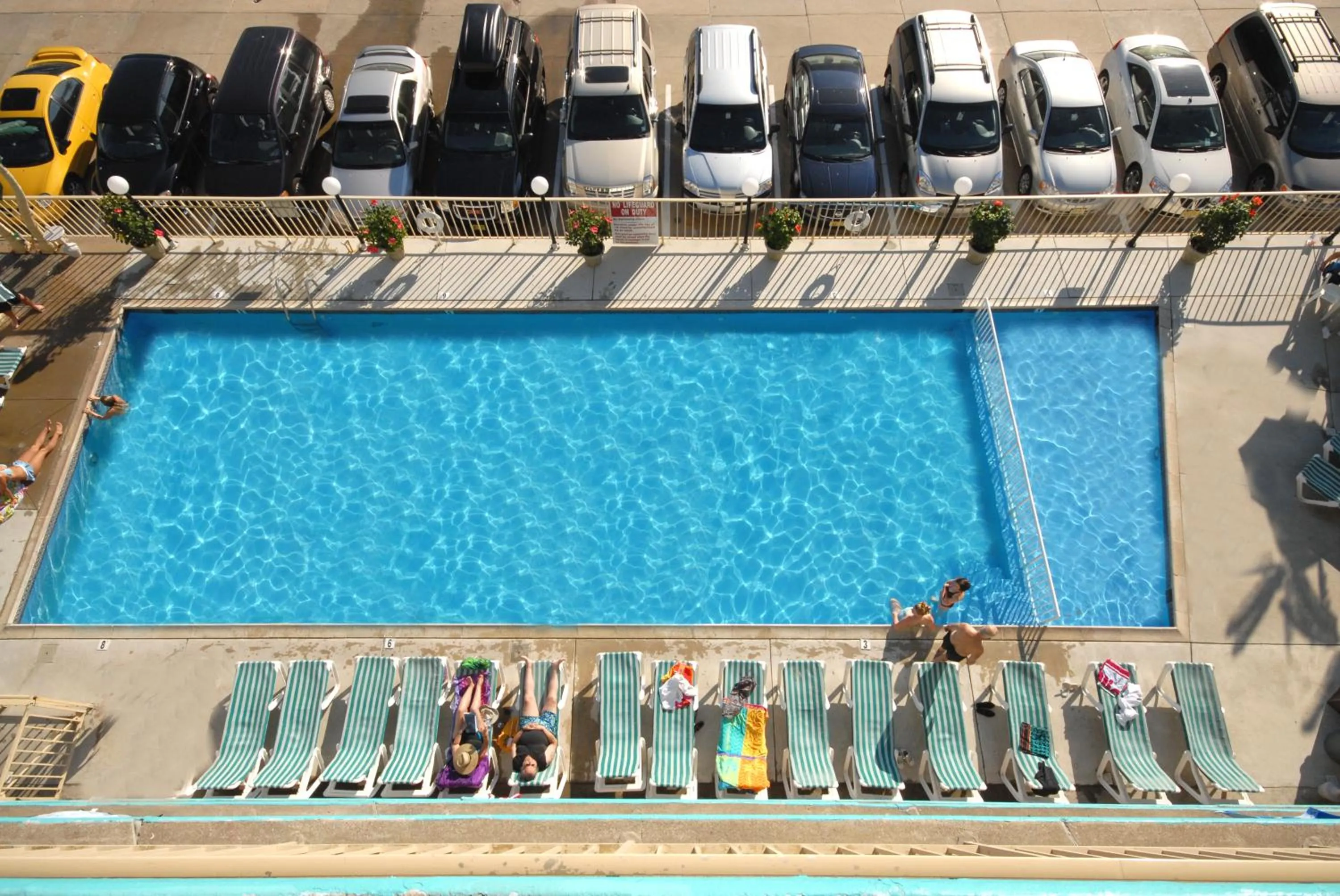 People in Bristol Plaza Motel