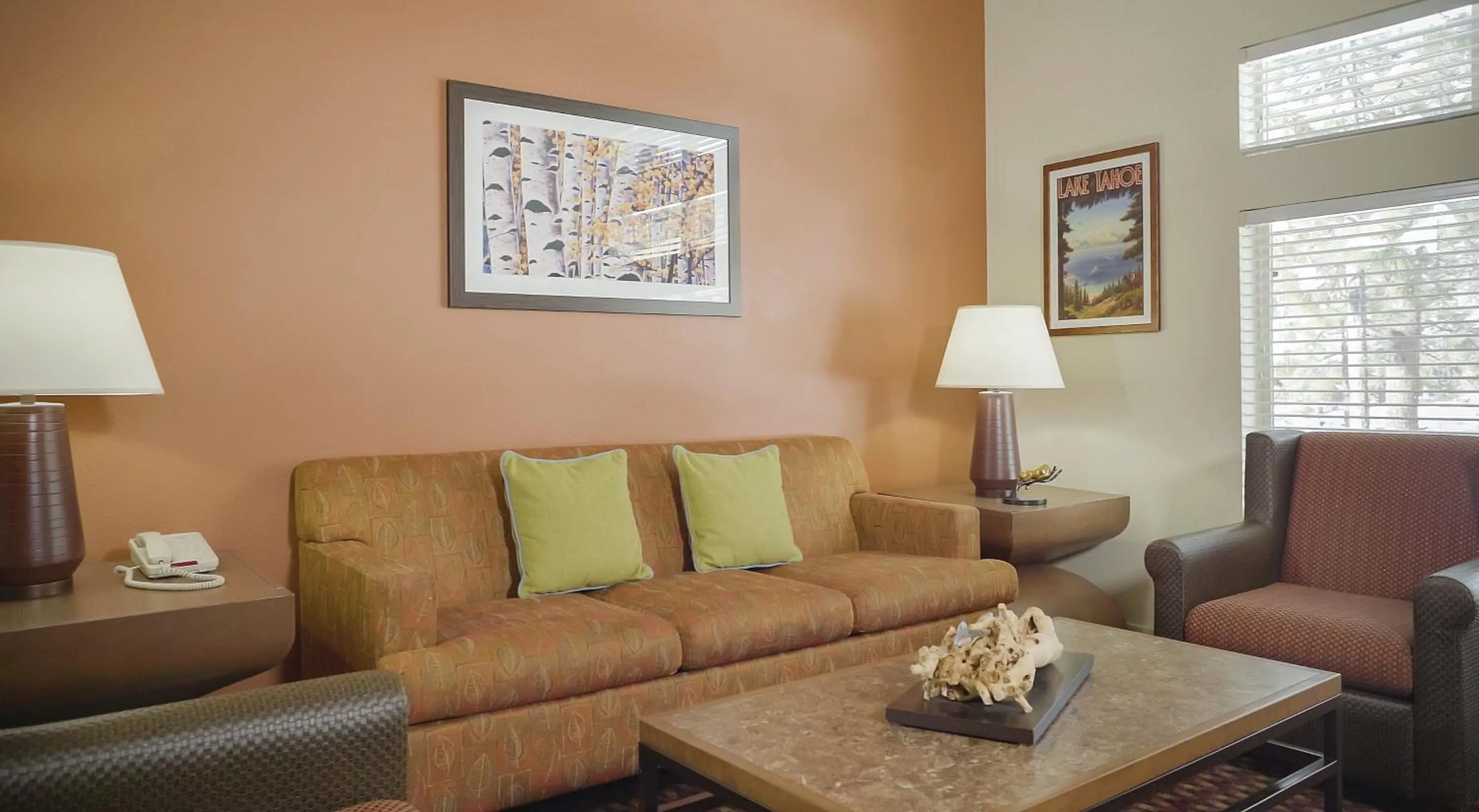 Living room in WorldMark South Shore