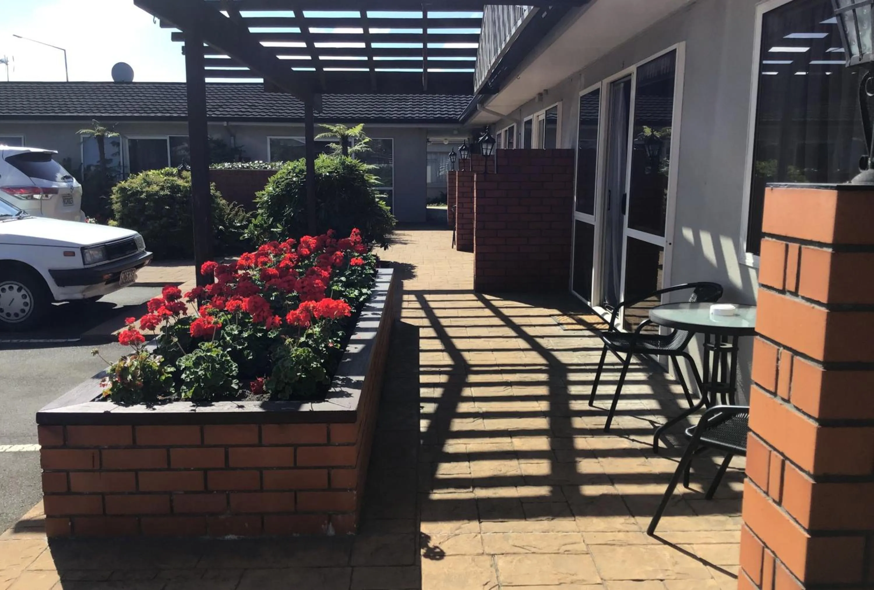 Patio in Avon City Motel