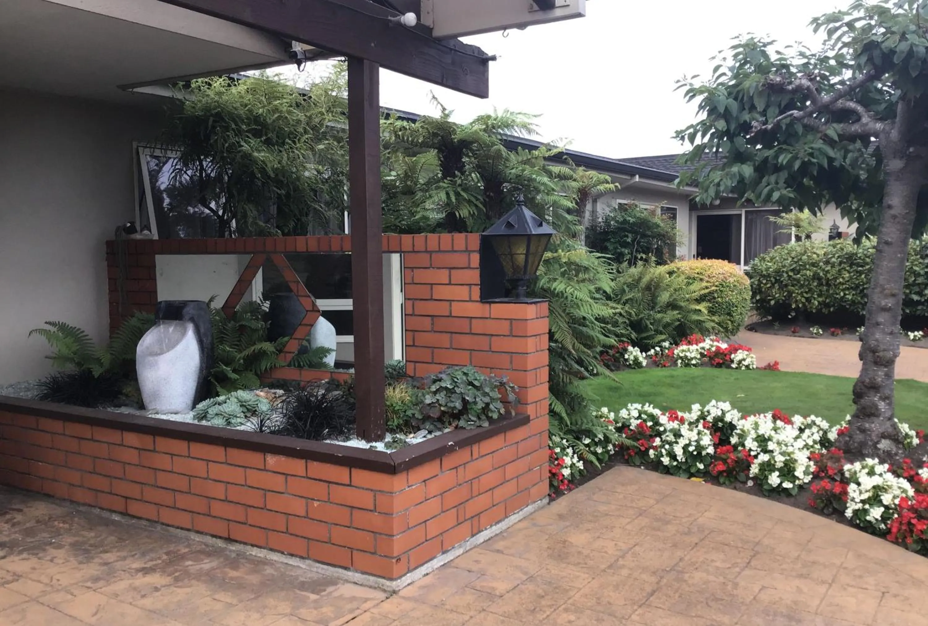 Patio in Avon City Motel