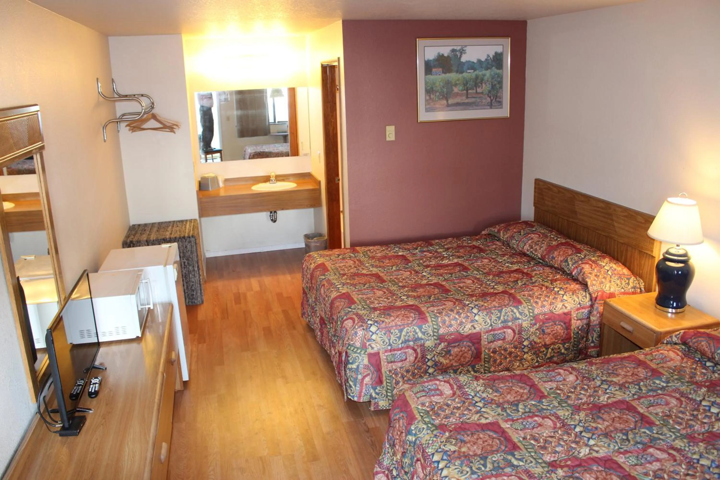 Bed in Silver Sands Motel