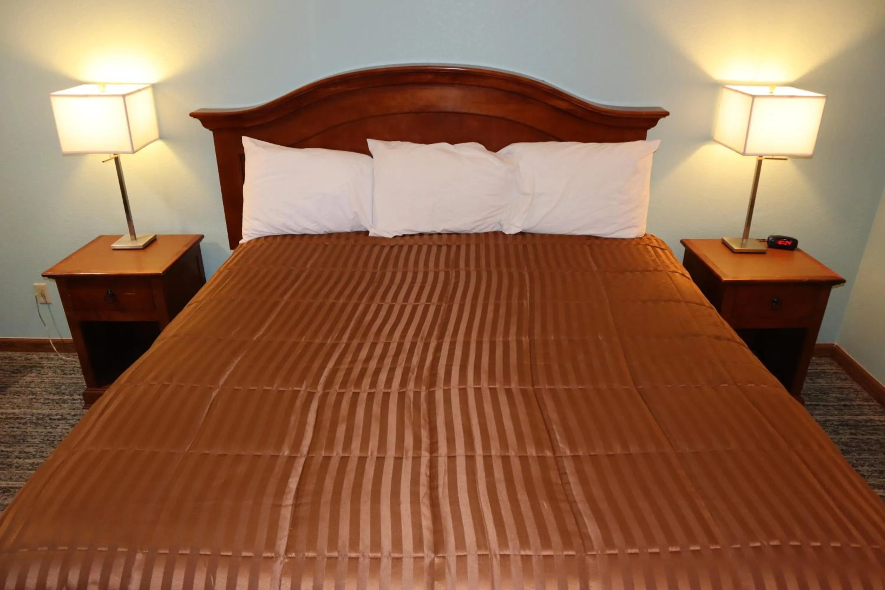 Bed in Silver Sands Motel