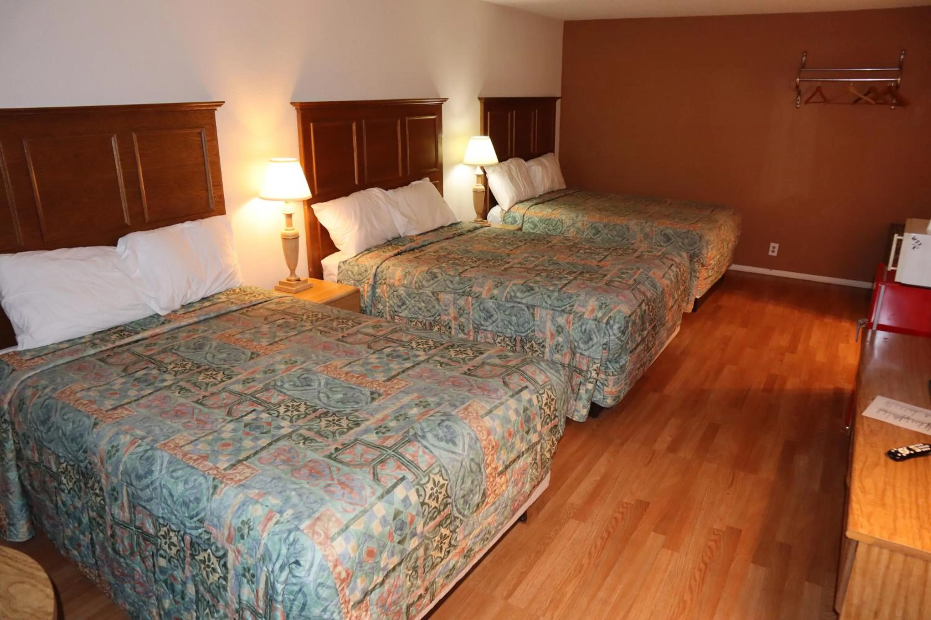 Bed in Silver Sands Motel